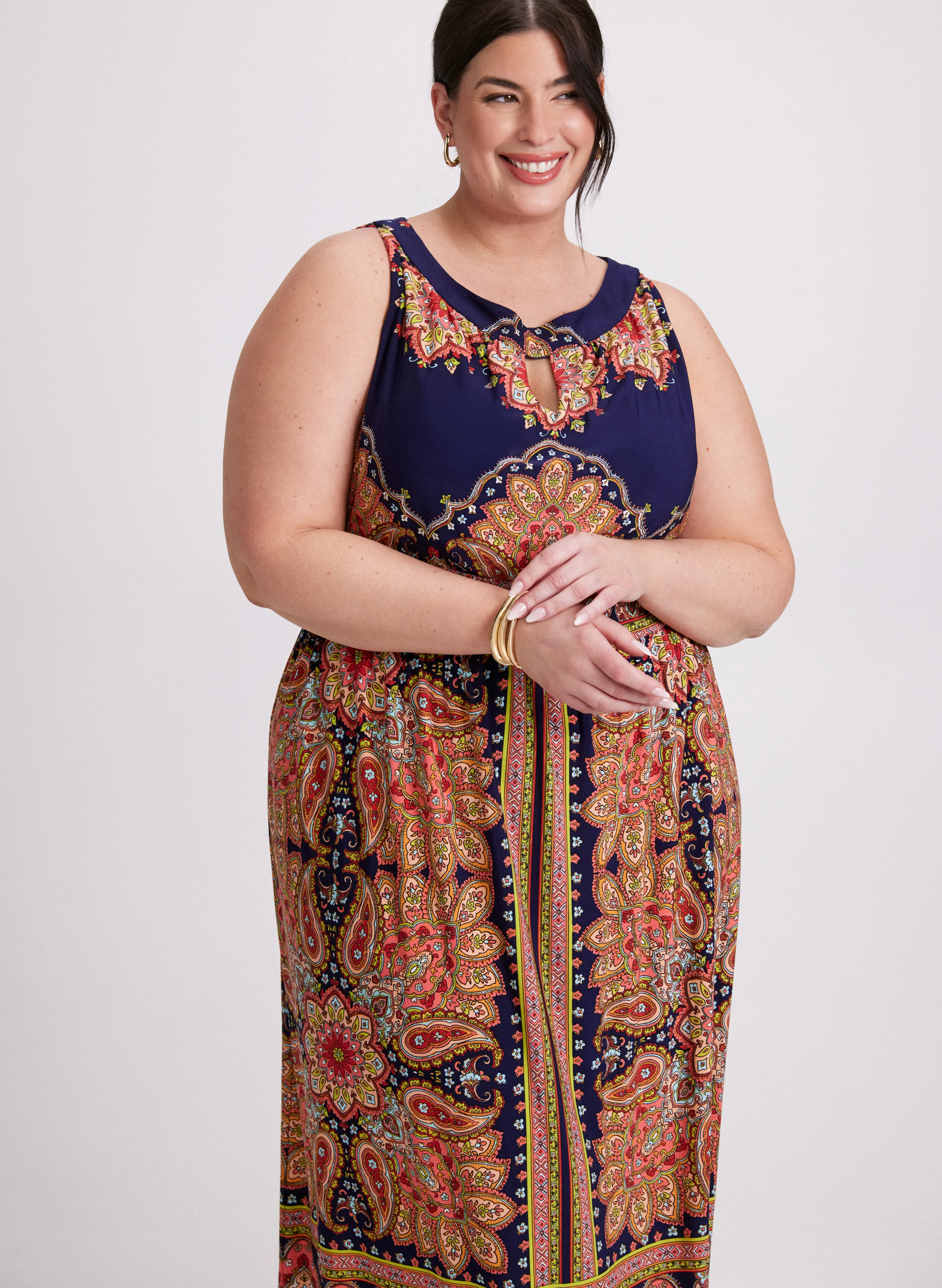 Paisley Print Maxi Dress - Image 4