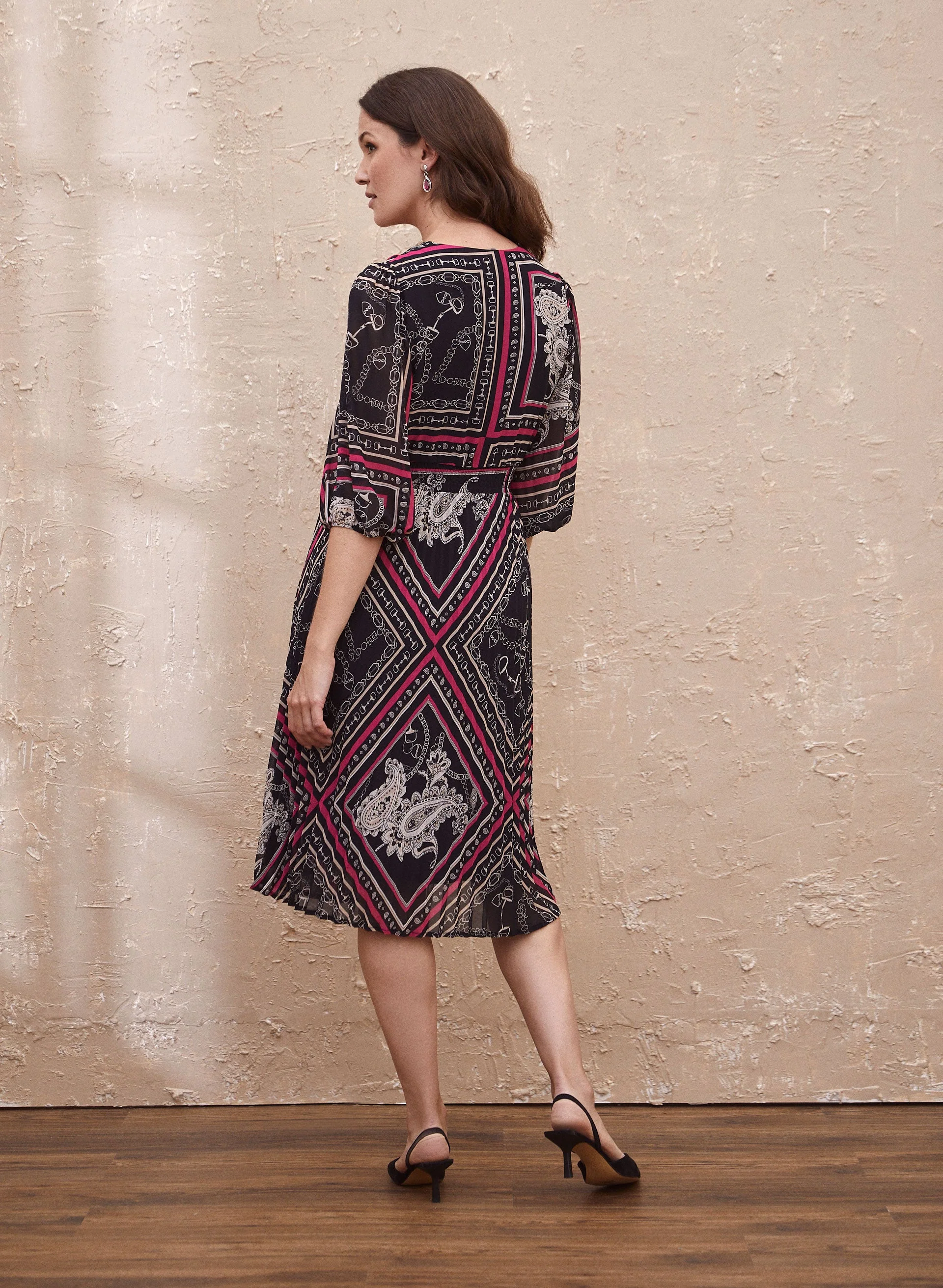 Paisley Print Midi Dress - Image 2