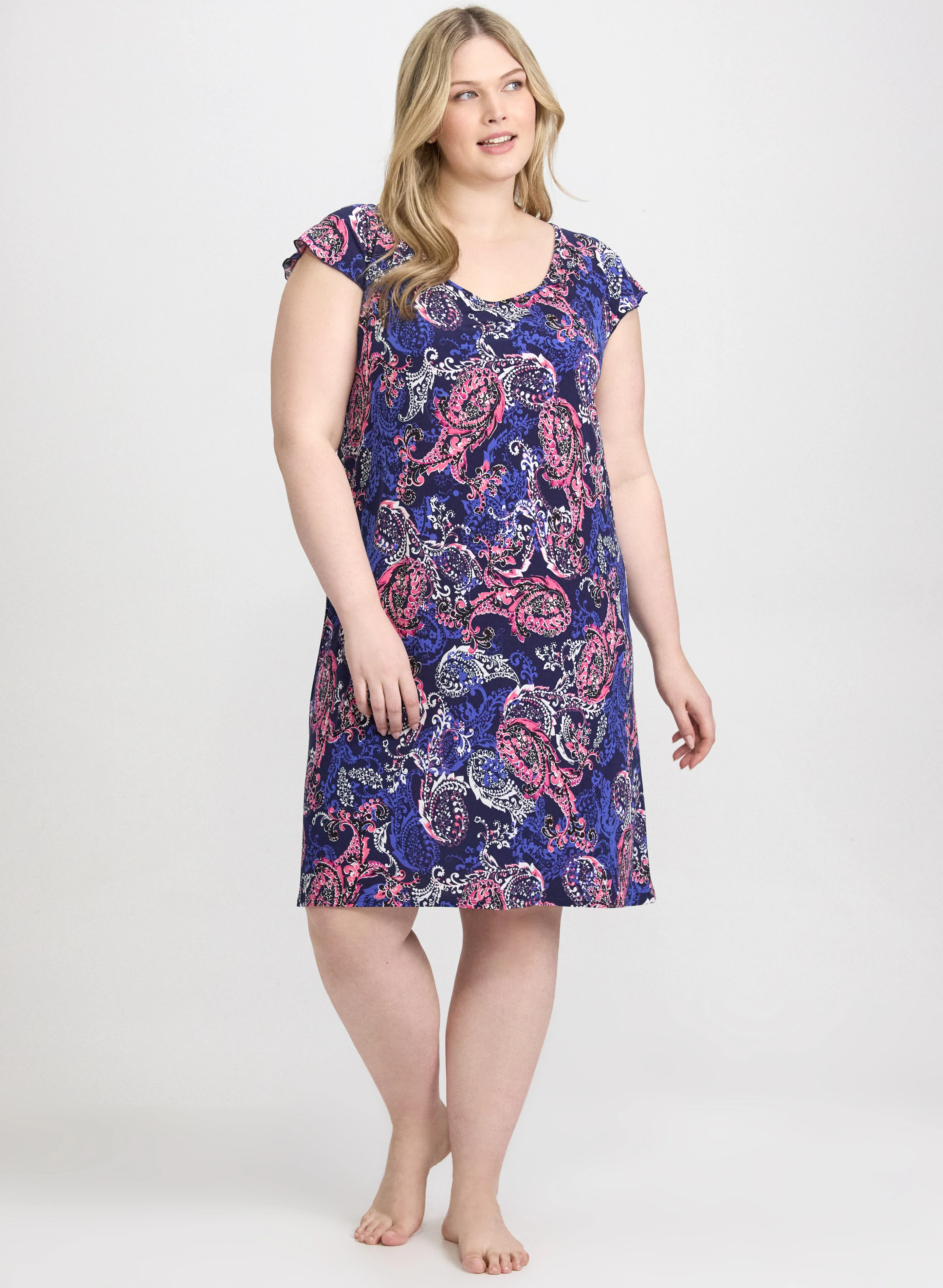 Paisley Print Nightgown