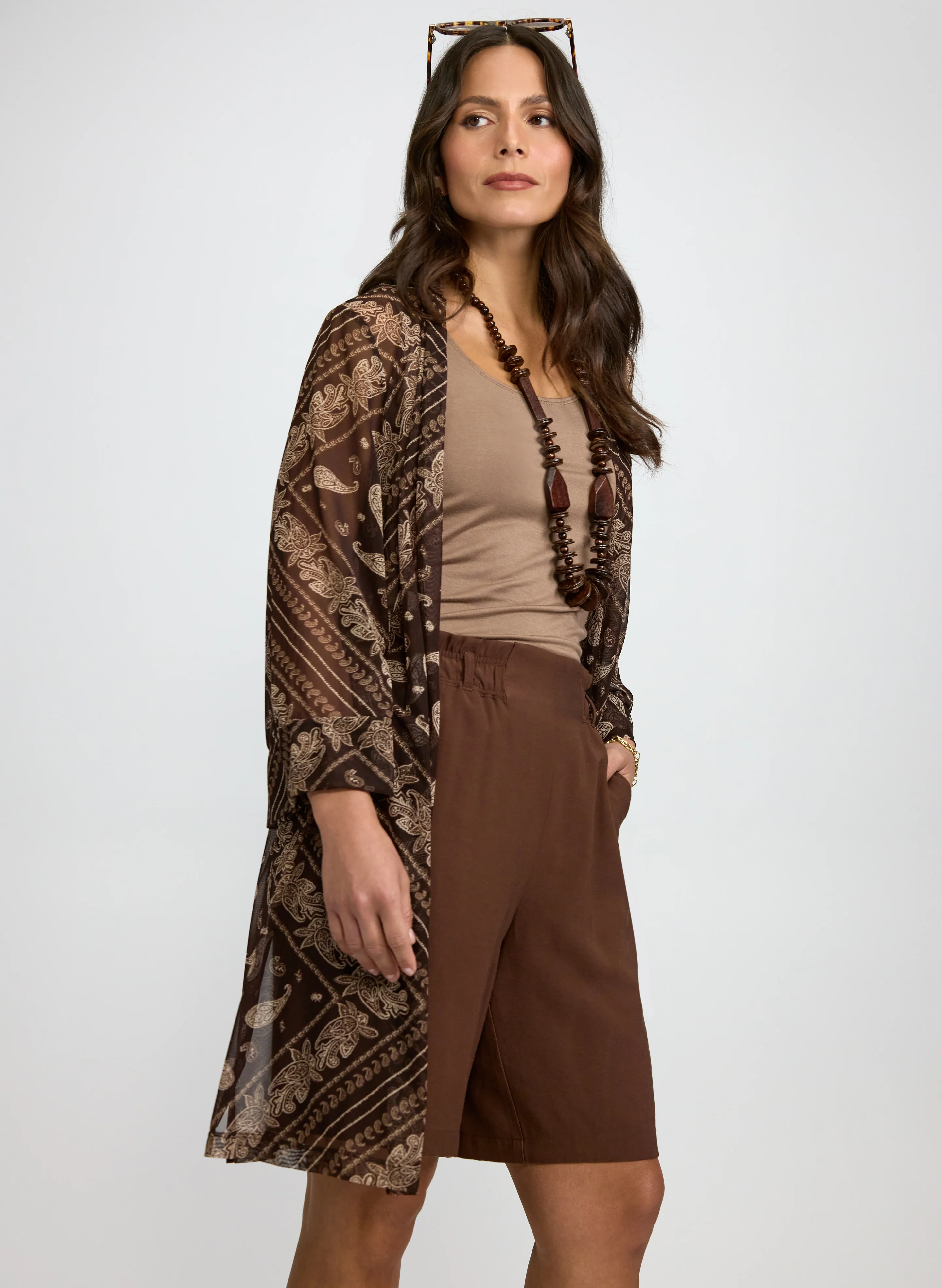 Paisley Print Open Top