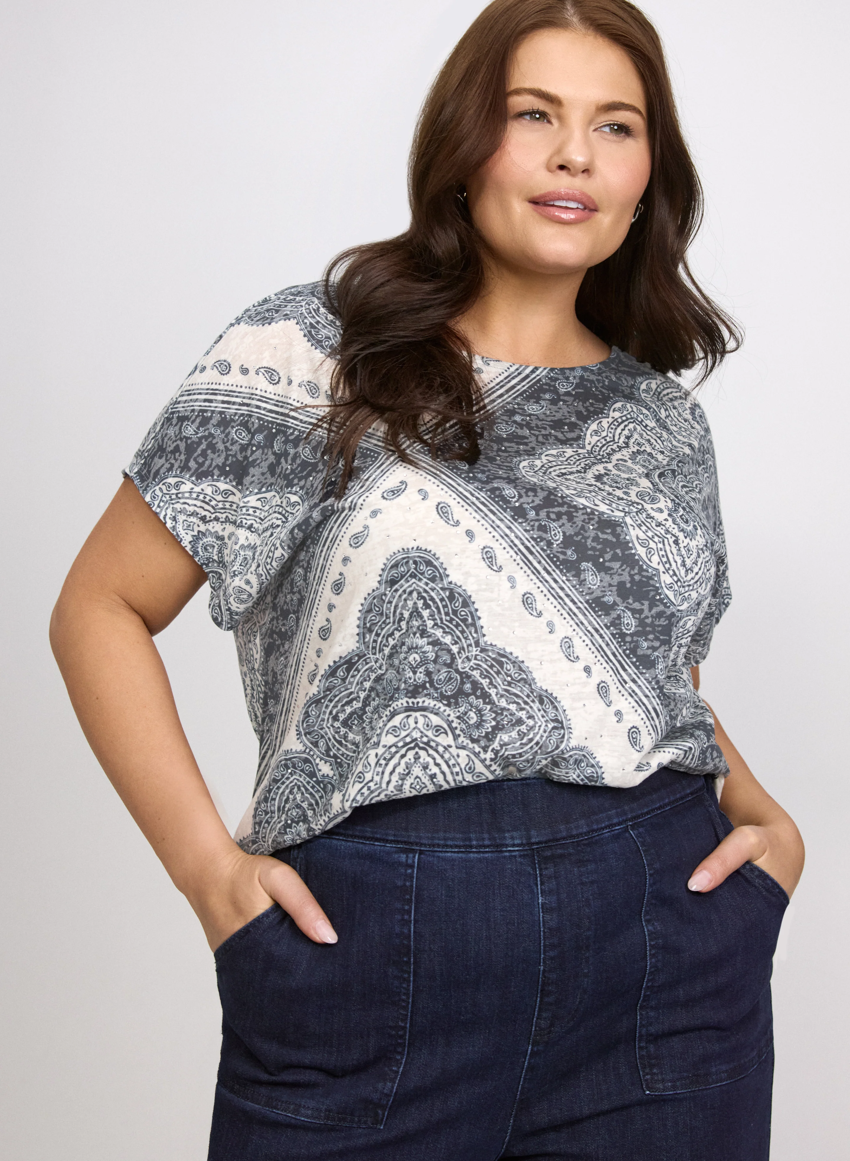 Paisley Print T-Shirt