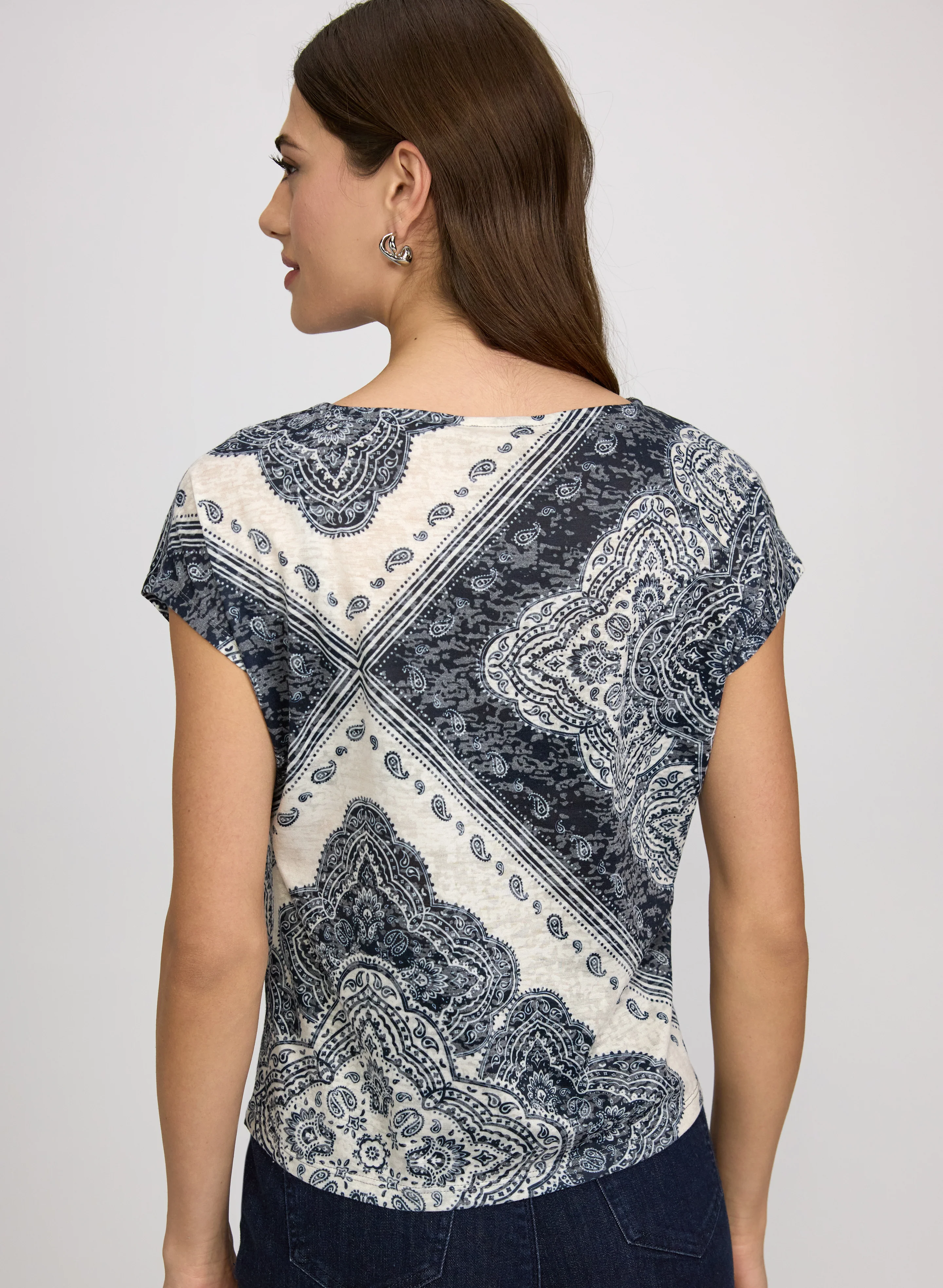 Paisley Print T-Shirt - Image 4