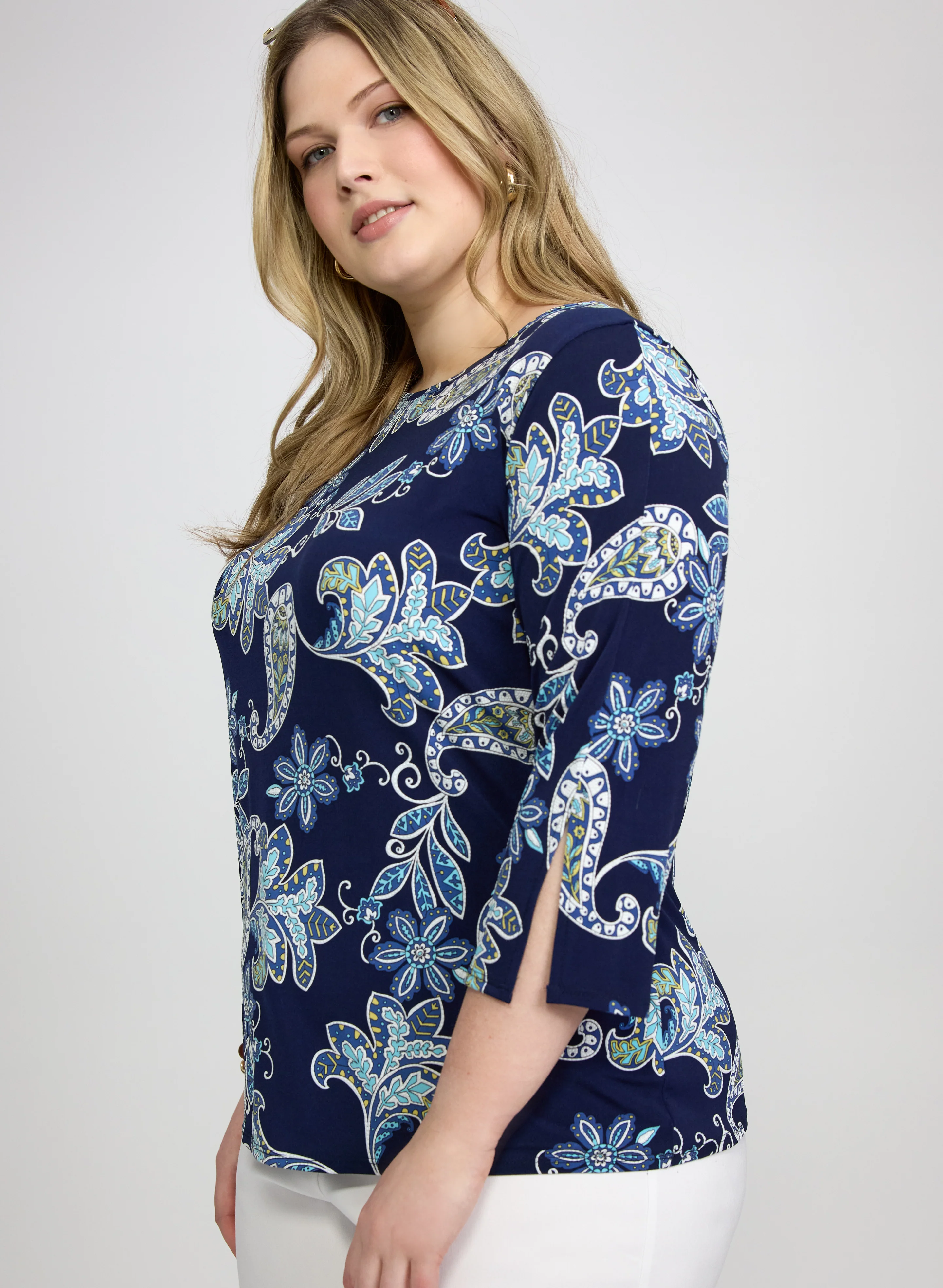 Paisley Print Top - Image 2