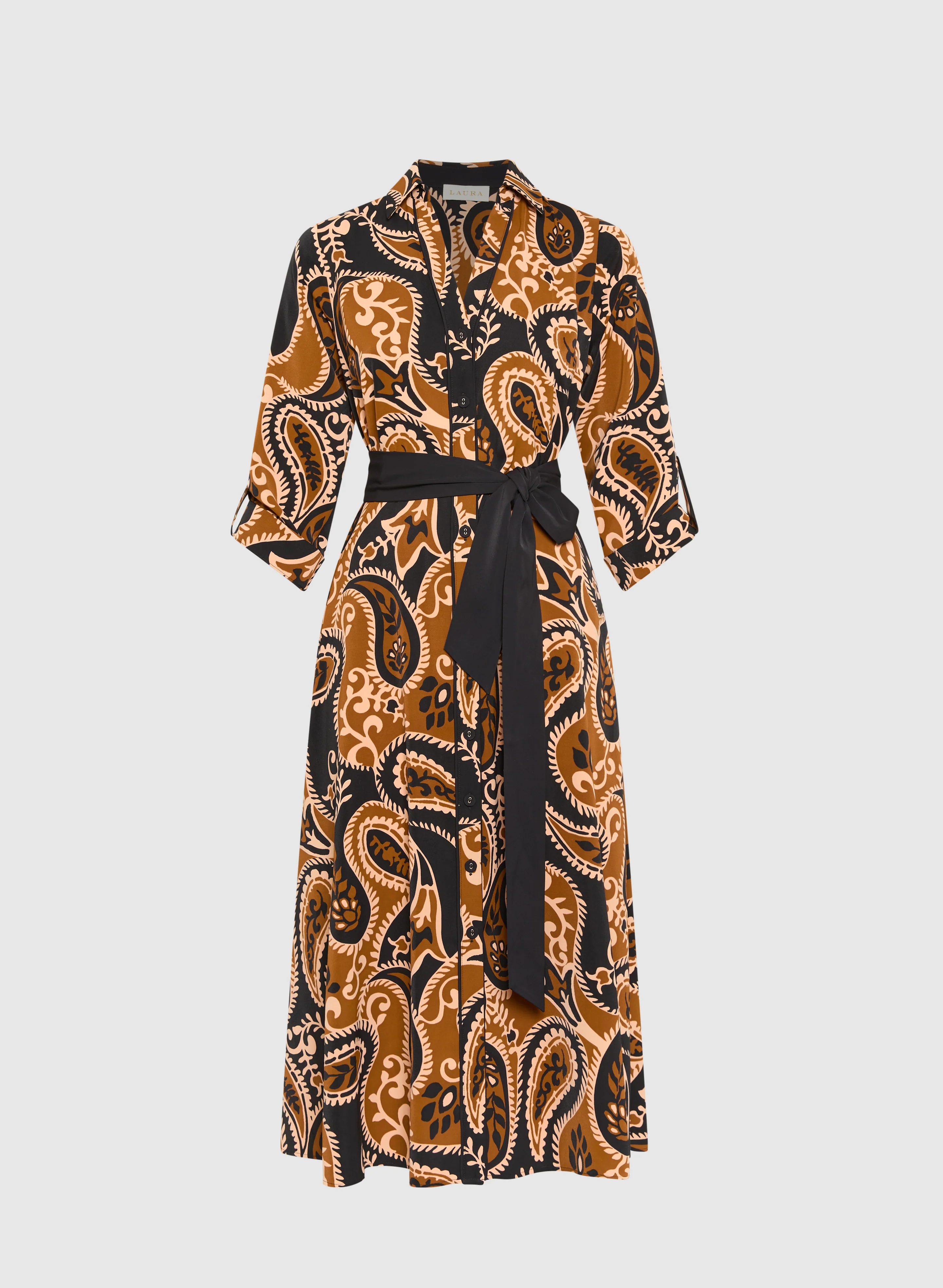 Paisley Shirt Dress - Image 6