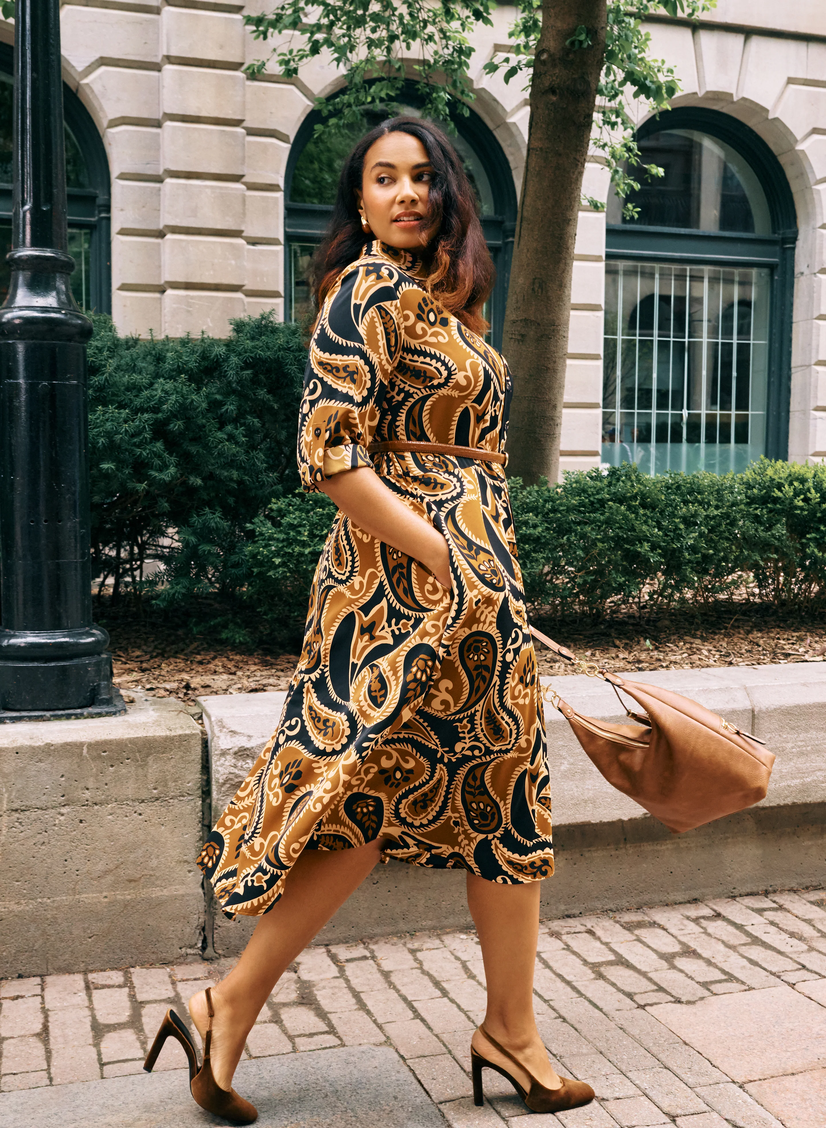 Paisley Shirt Dress - Image 2
