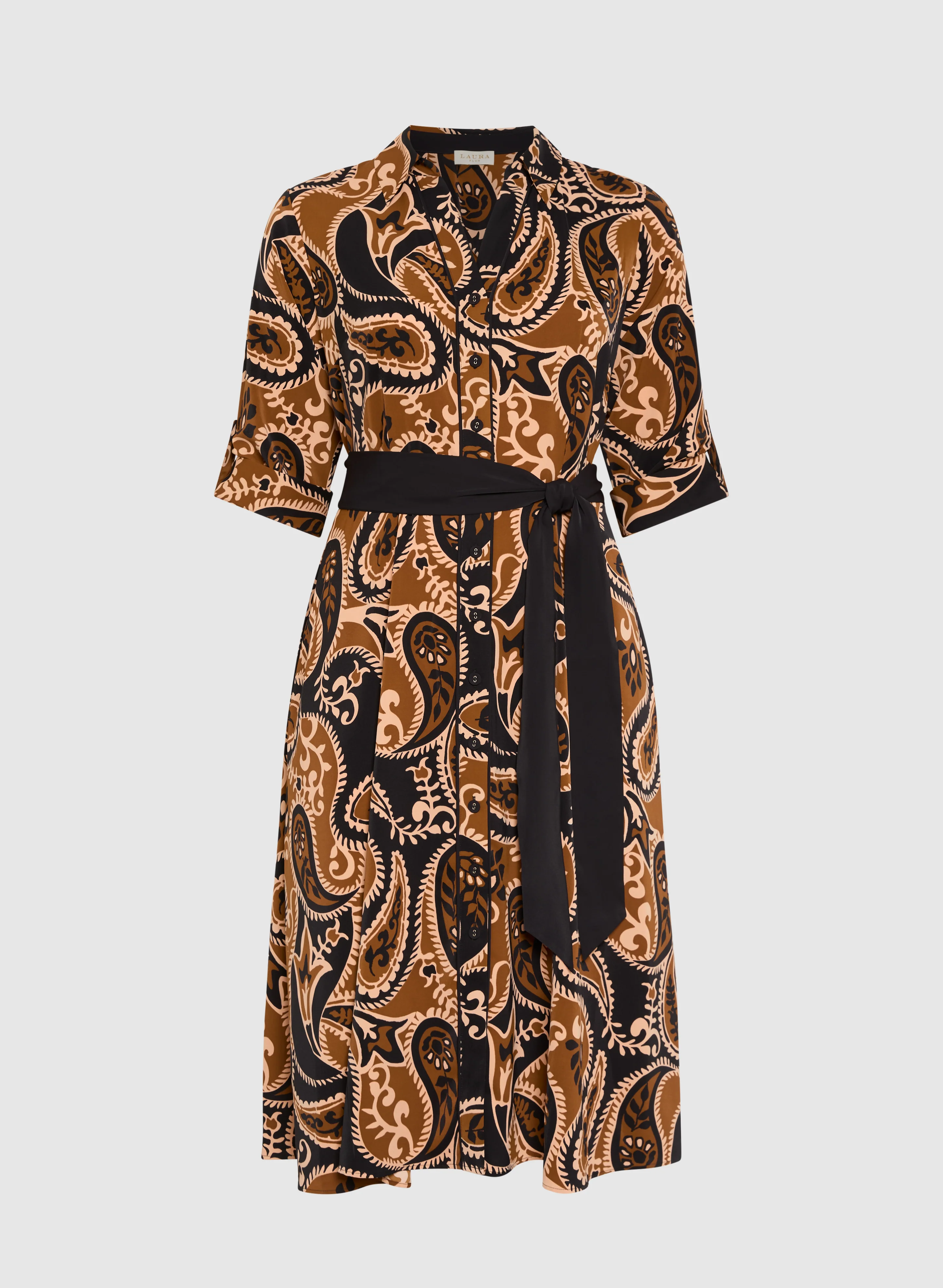 Paisley Shirt Dress - Image 7