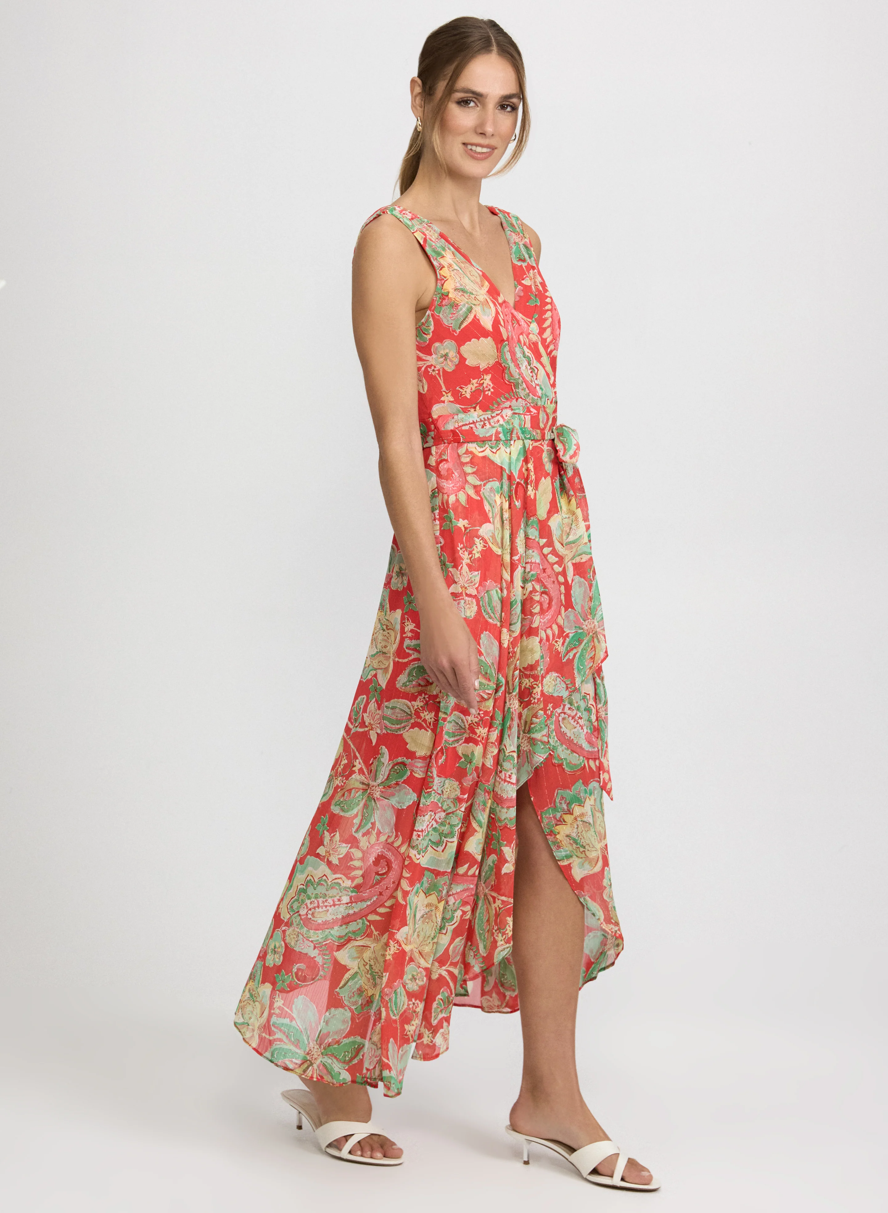Paisley Sleeveless Maxi Dress