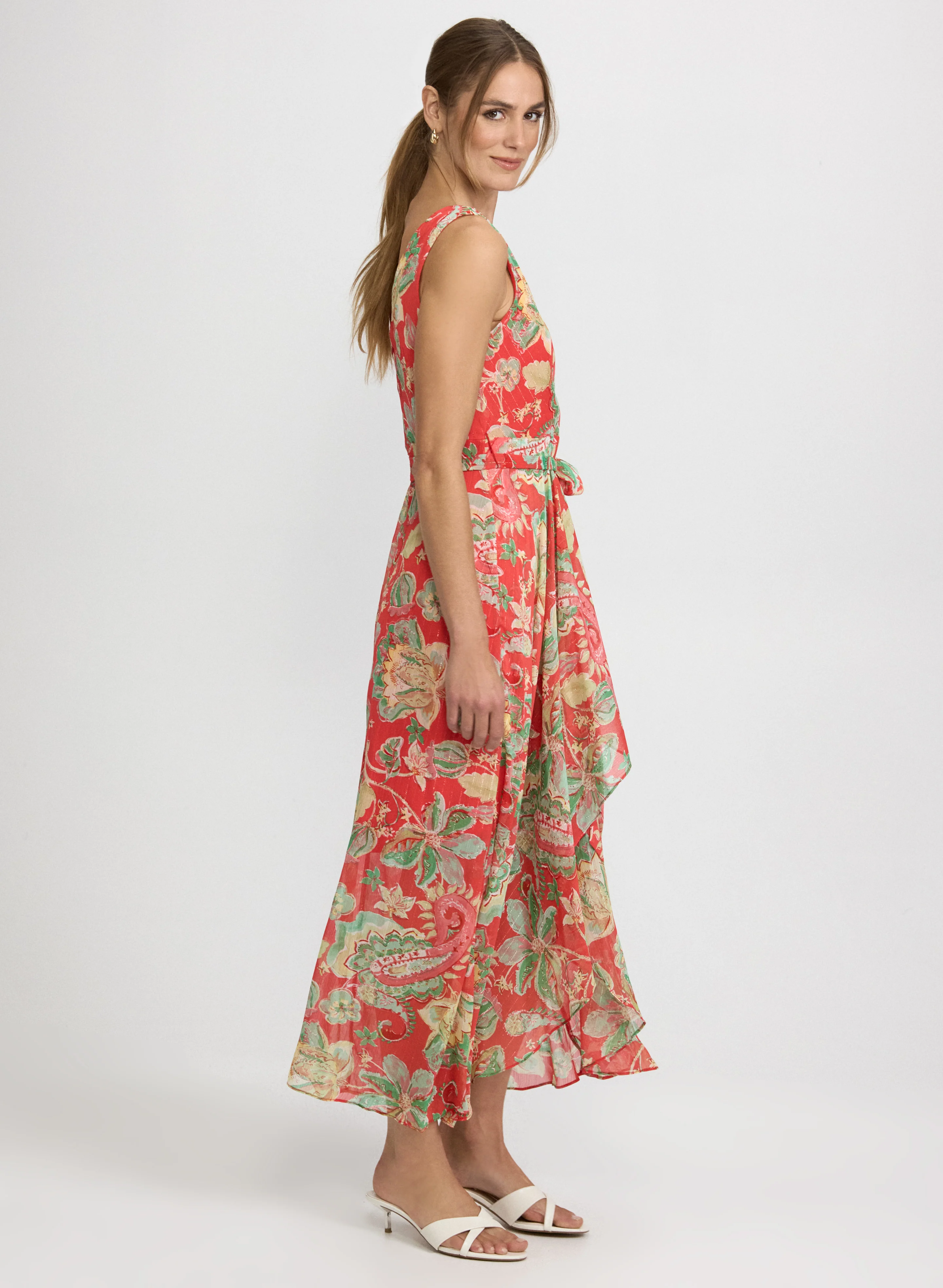 Paisley Sleeveless Maxi Dress - Image 3