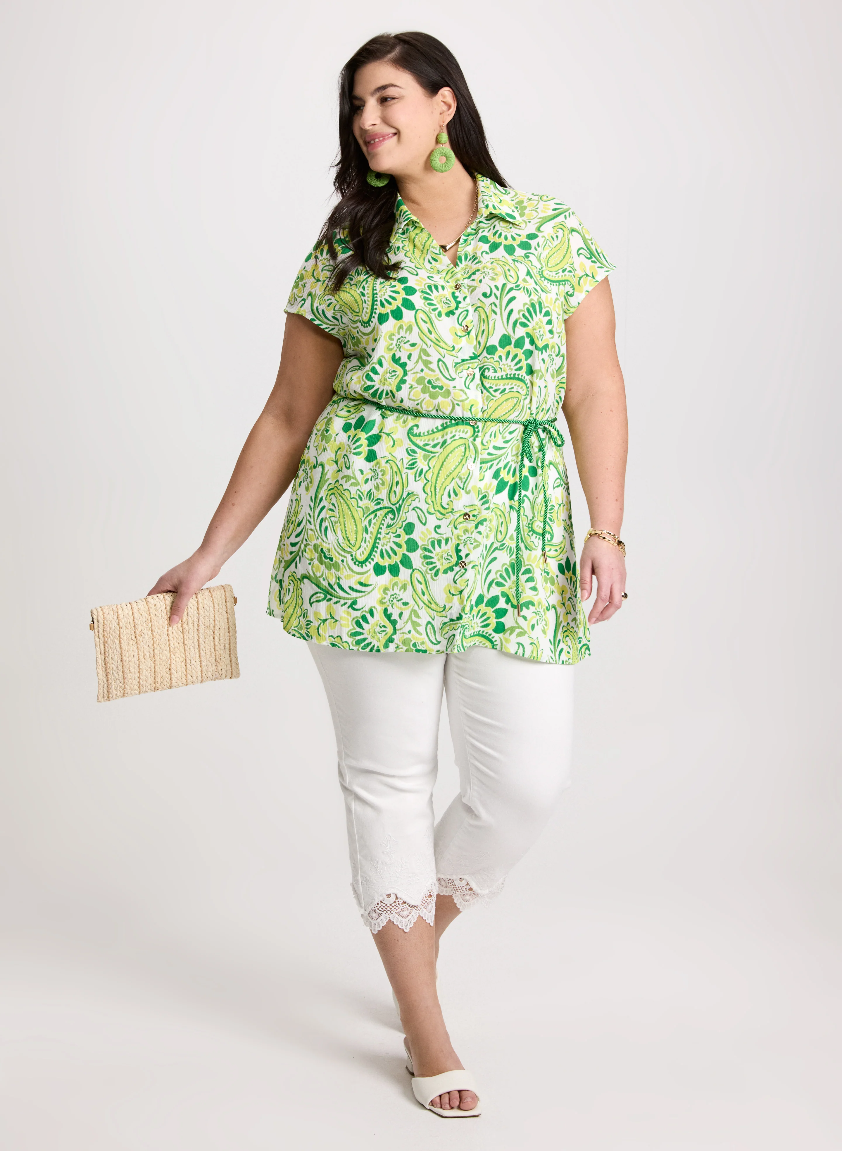Paisley Tie Detail Blouse - Image 3
