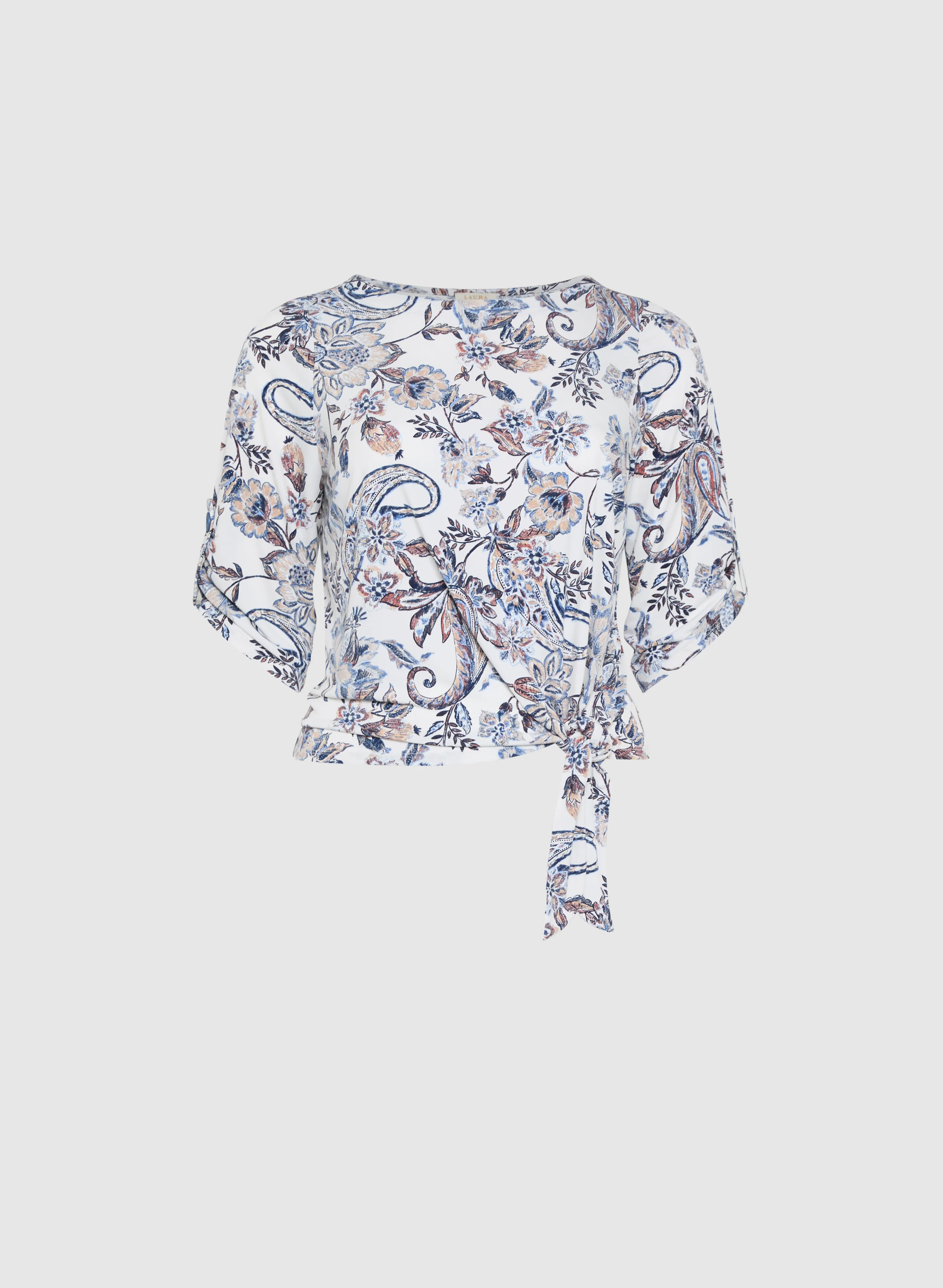 Paisley Tied-Hem Top - Image 6