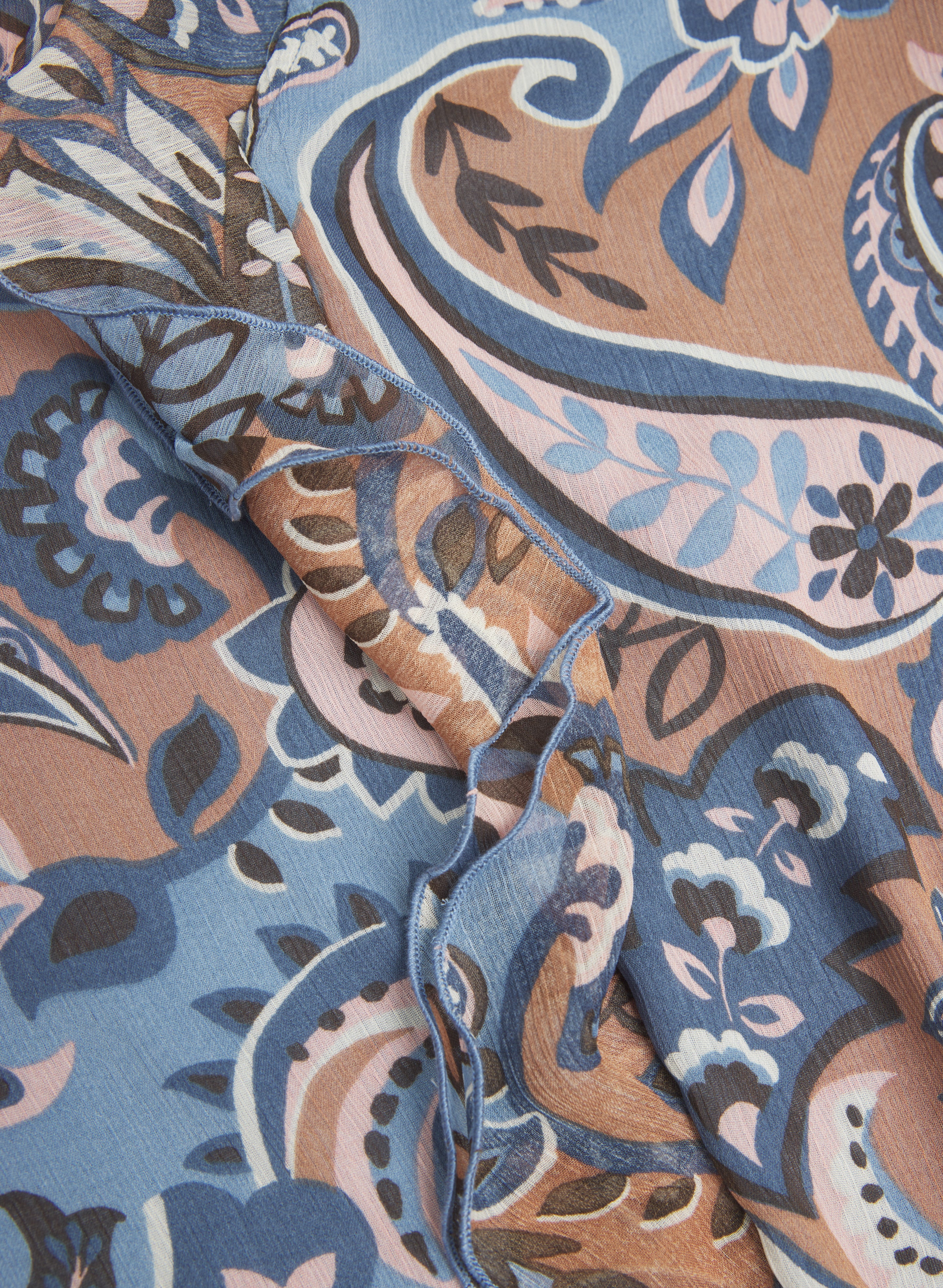 Paisley V-Neck Blouse - Image 7