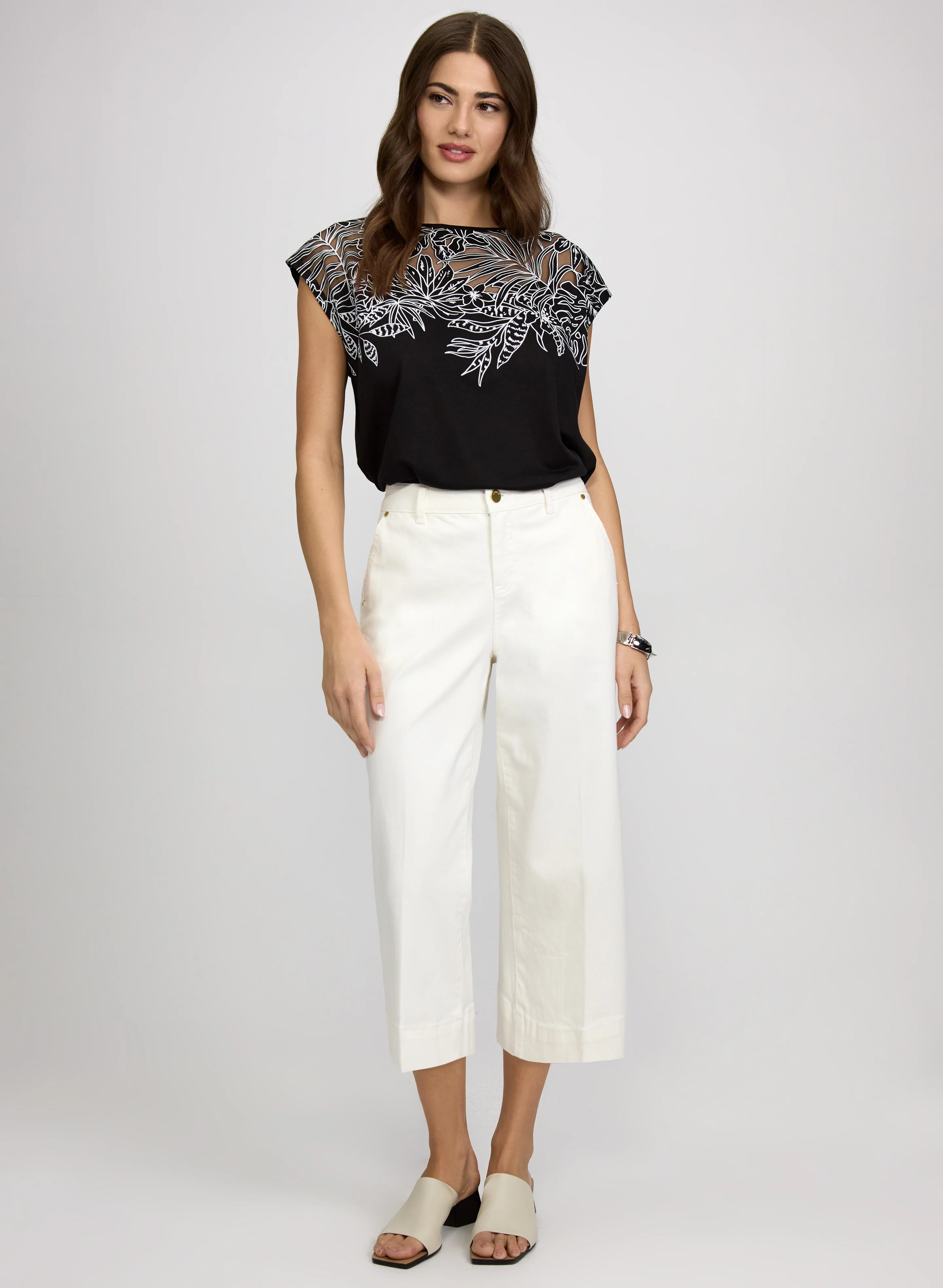 Palm Leaf Applique T-Shirt - Image 3