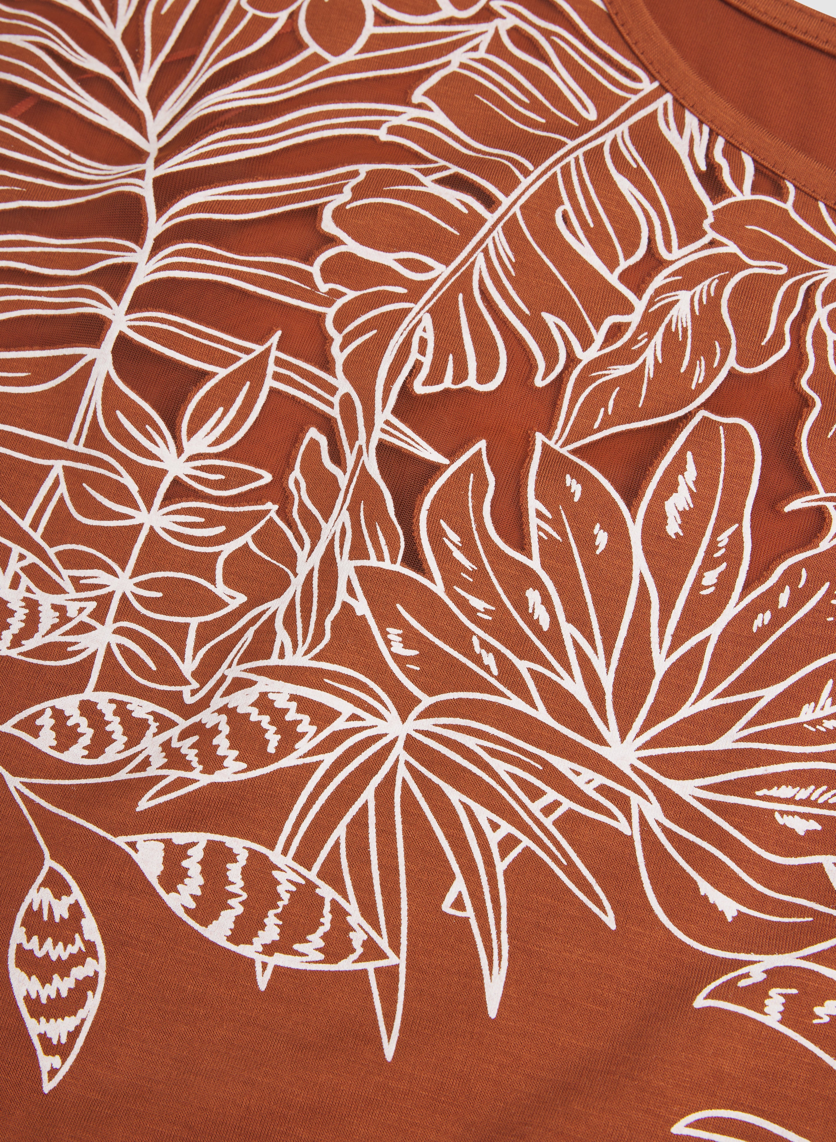 Palm Leaf Applique T-Shirt - Image 7