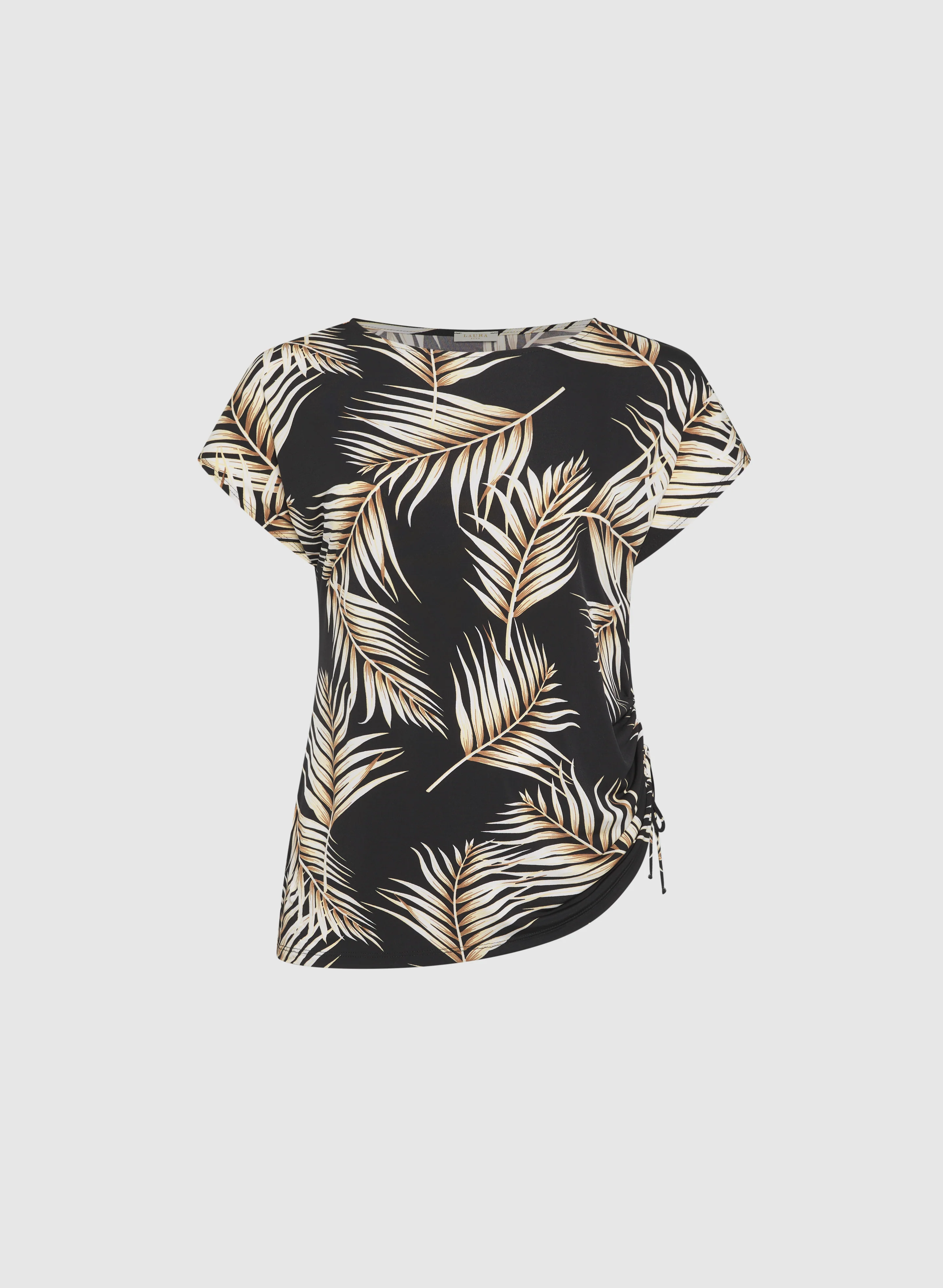 Palm Print Jersey Top - Image 6