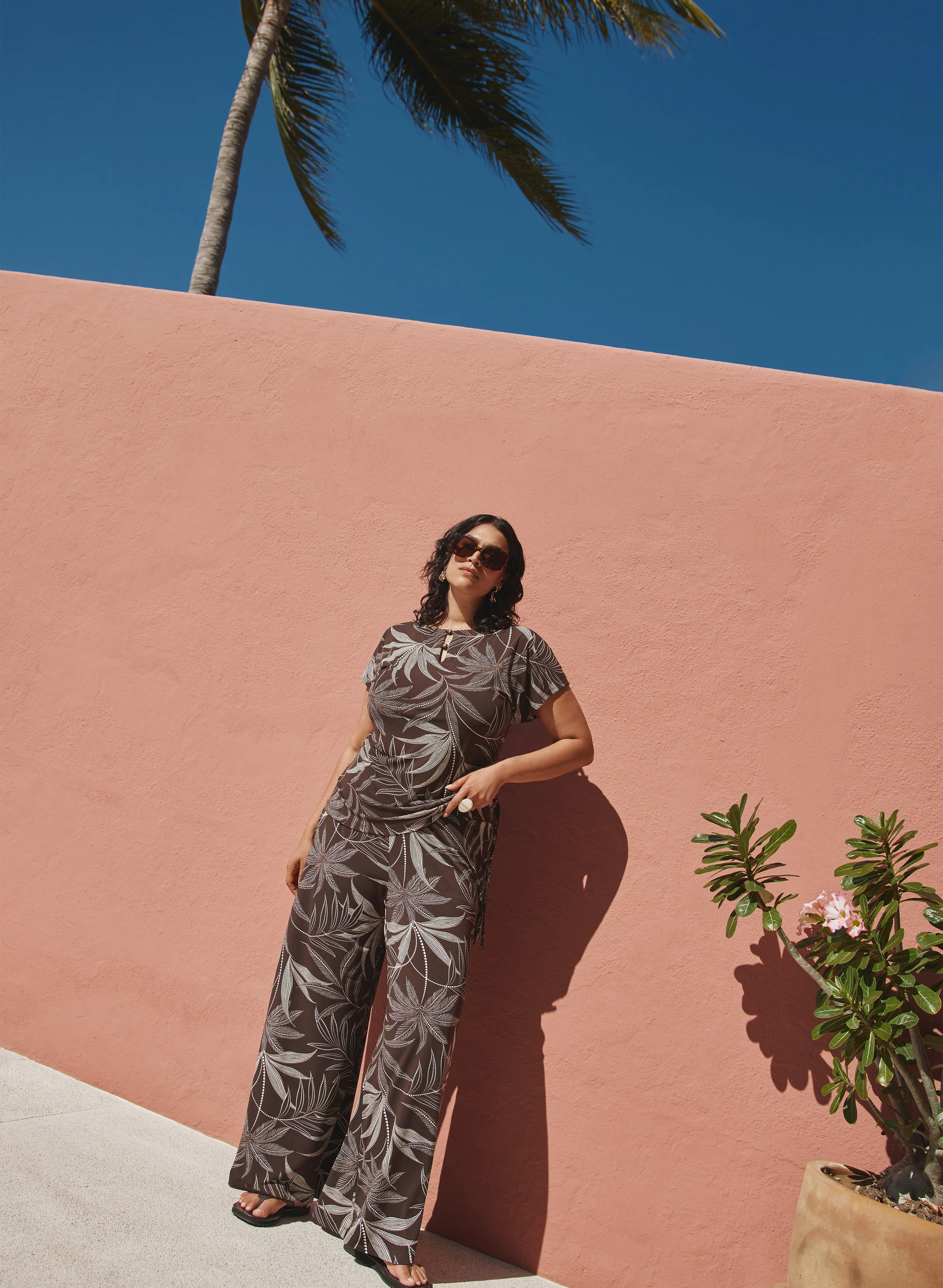 Palm Print Pants - Image 9