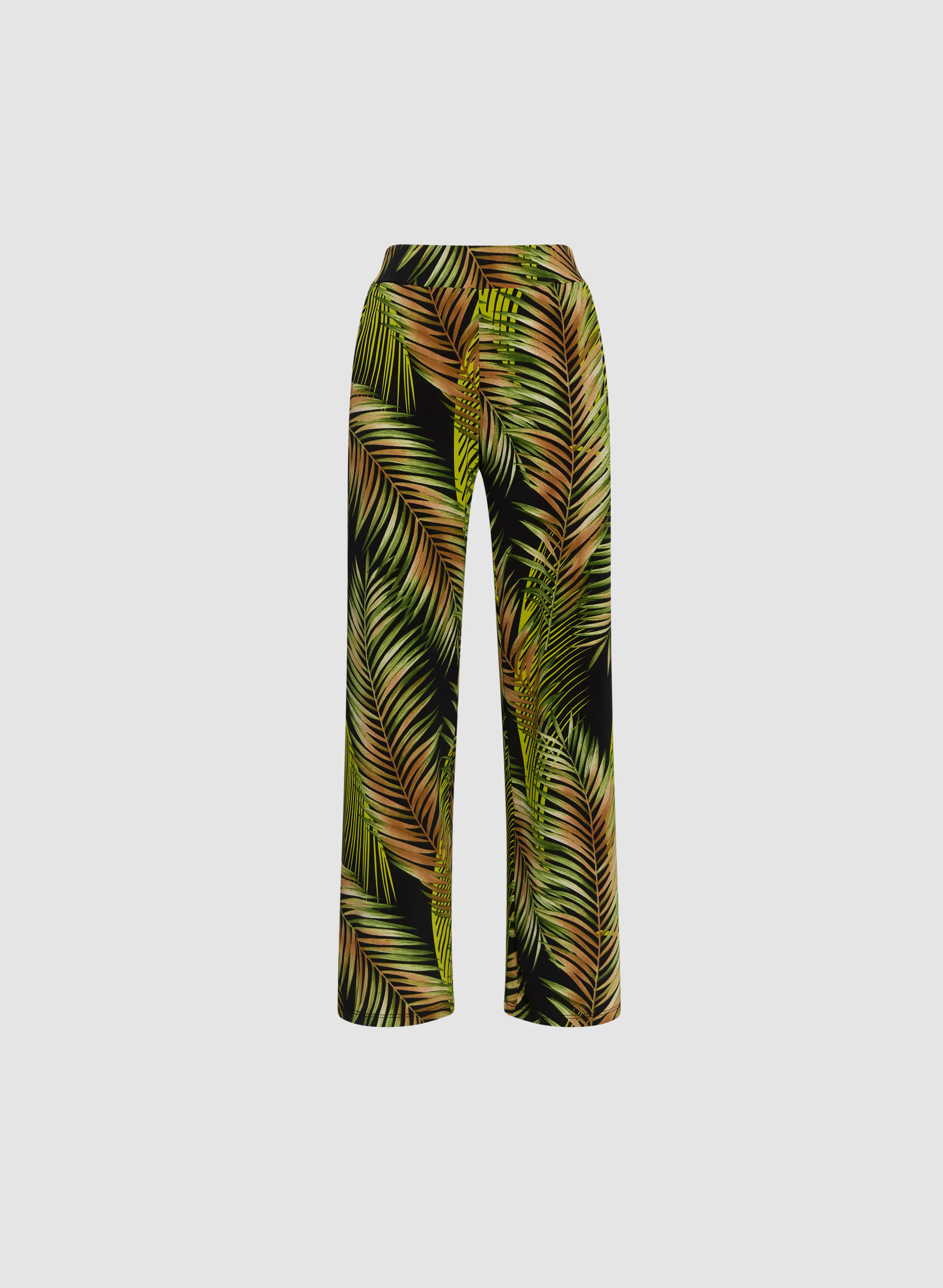 Palm Print Wide Leg Pants - Image 6
