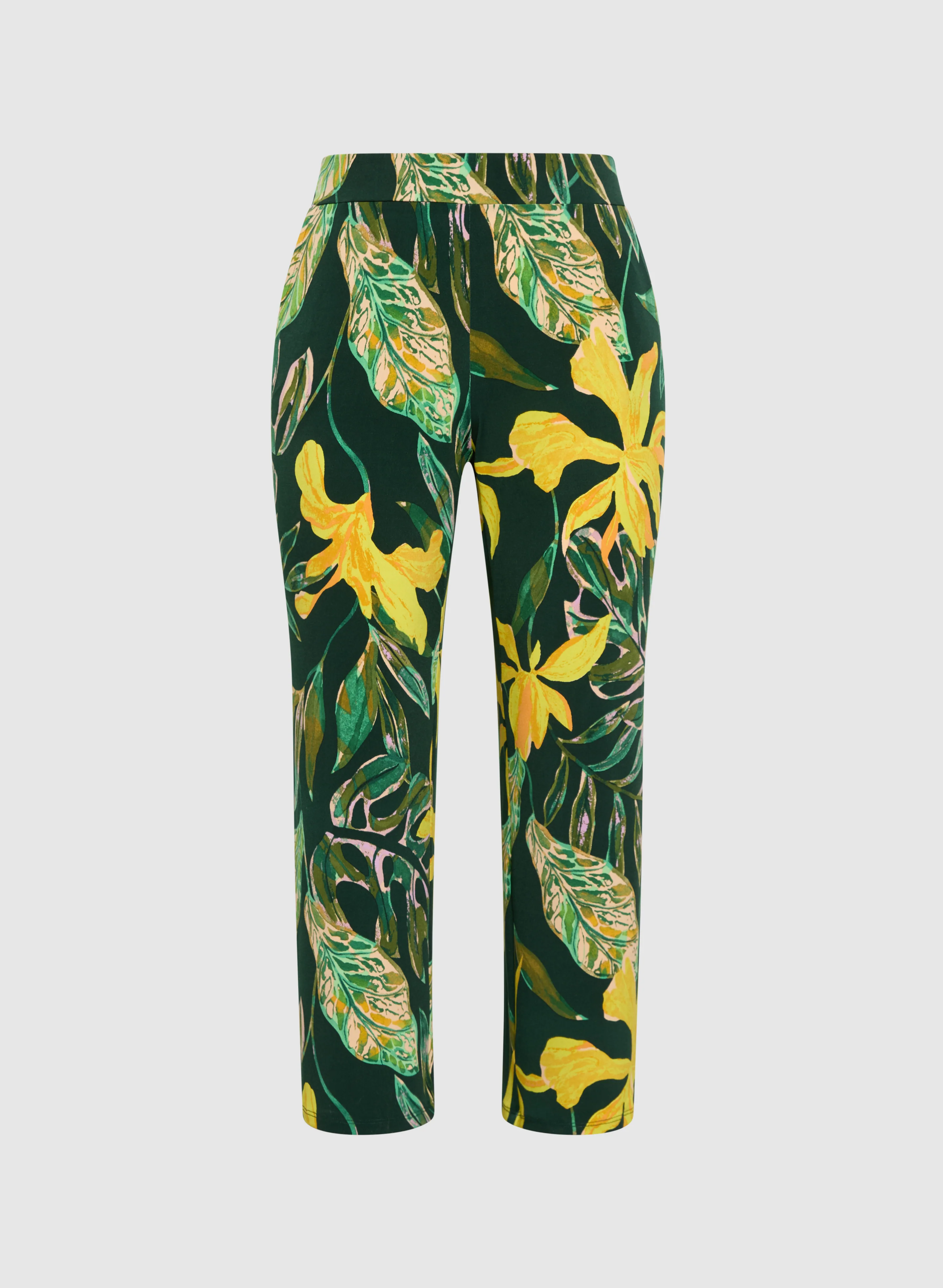 Palm Print Wide-Leg Pants - Image 5