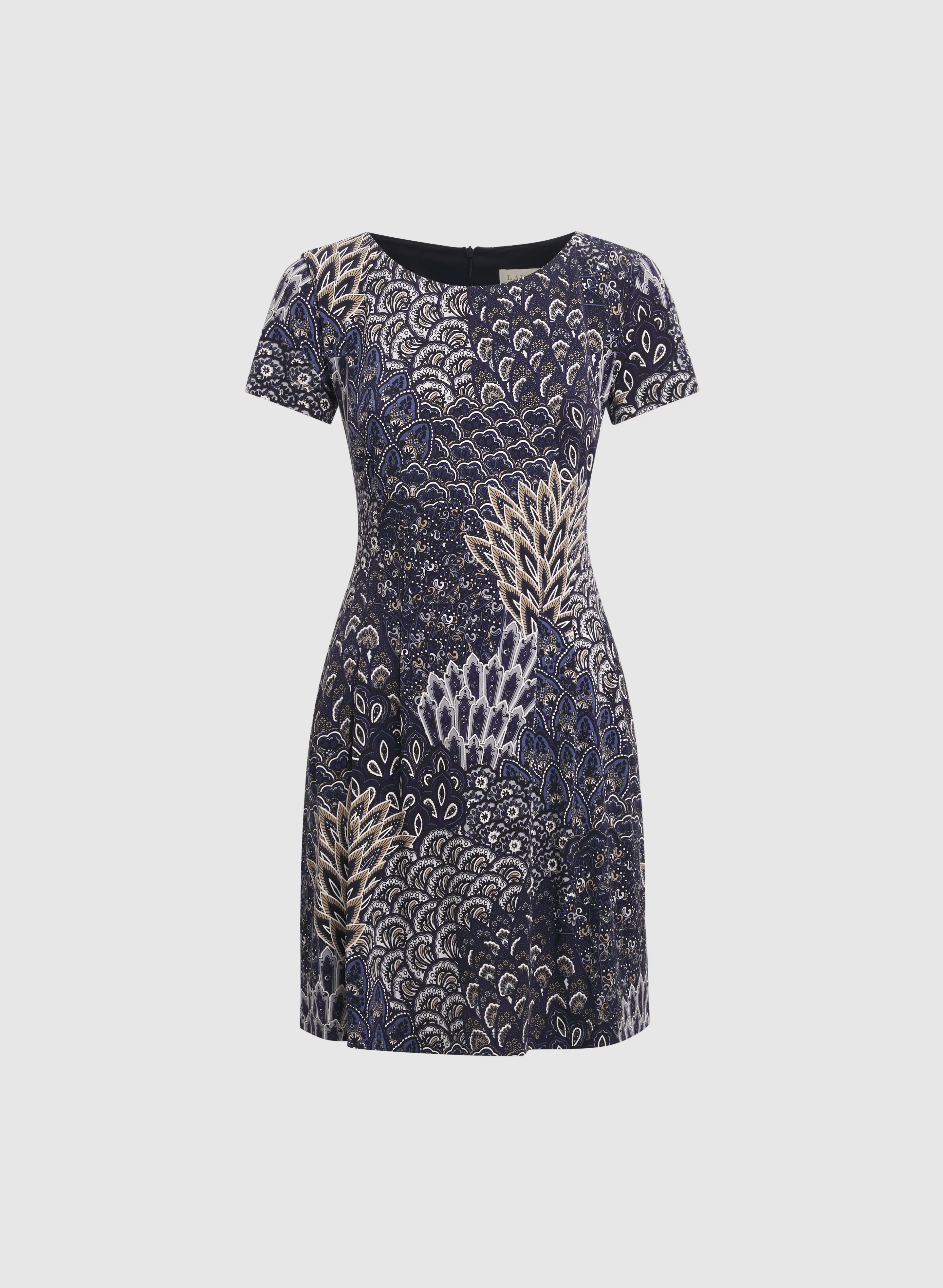 Peacock Print Dress - Image 6