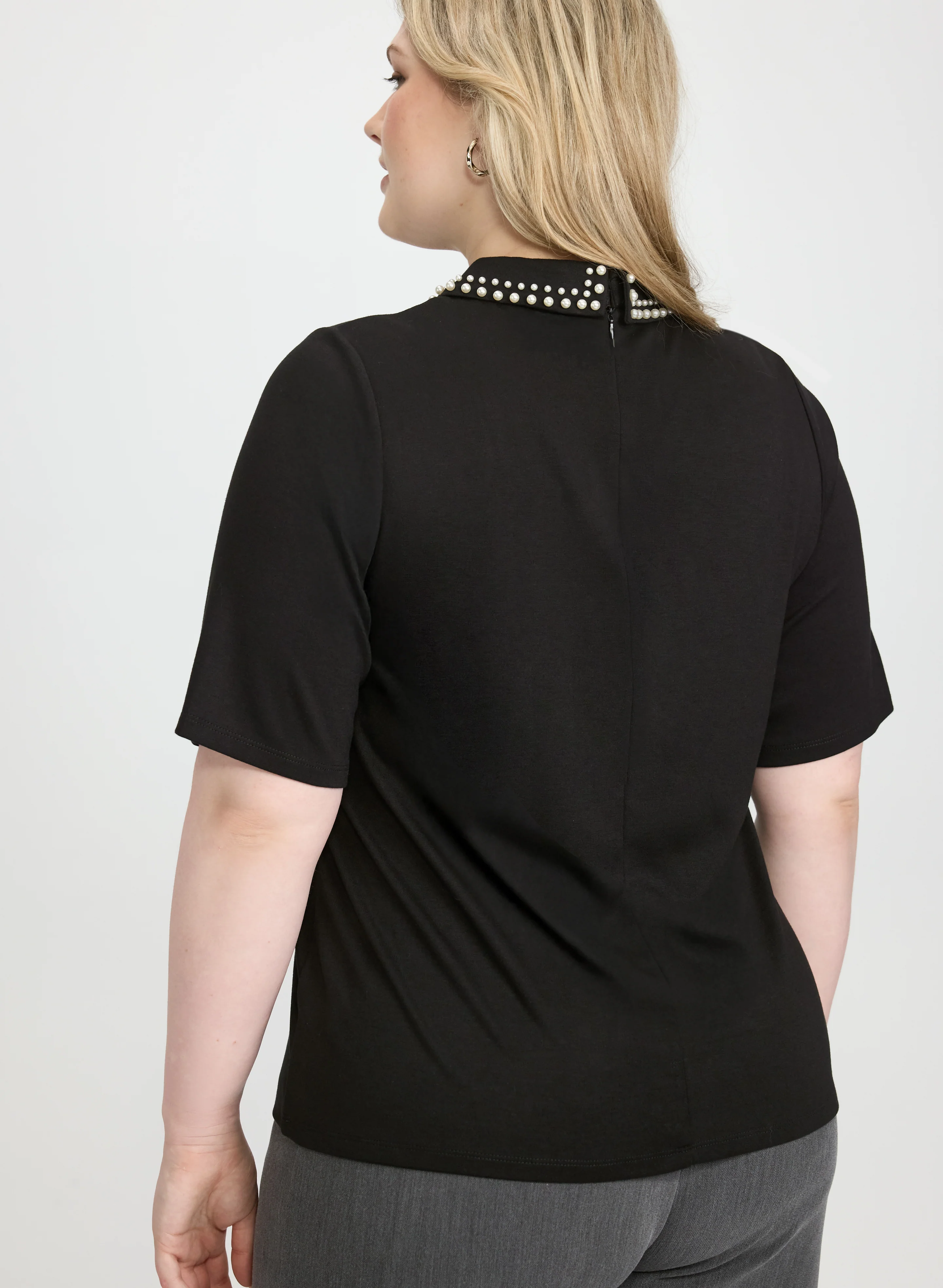 Pearl Collar Top - Image 4
