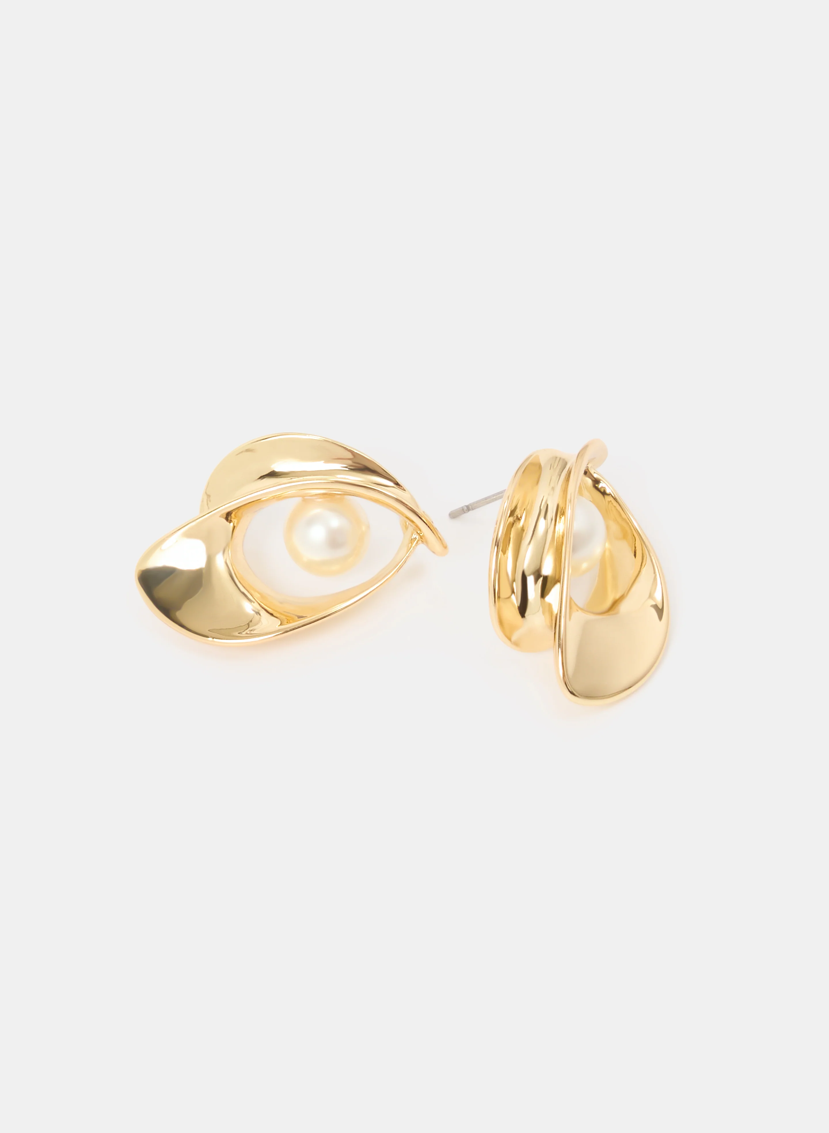 Pearl Embellished Teardrop Earrings - Image 3