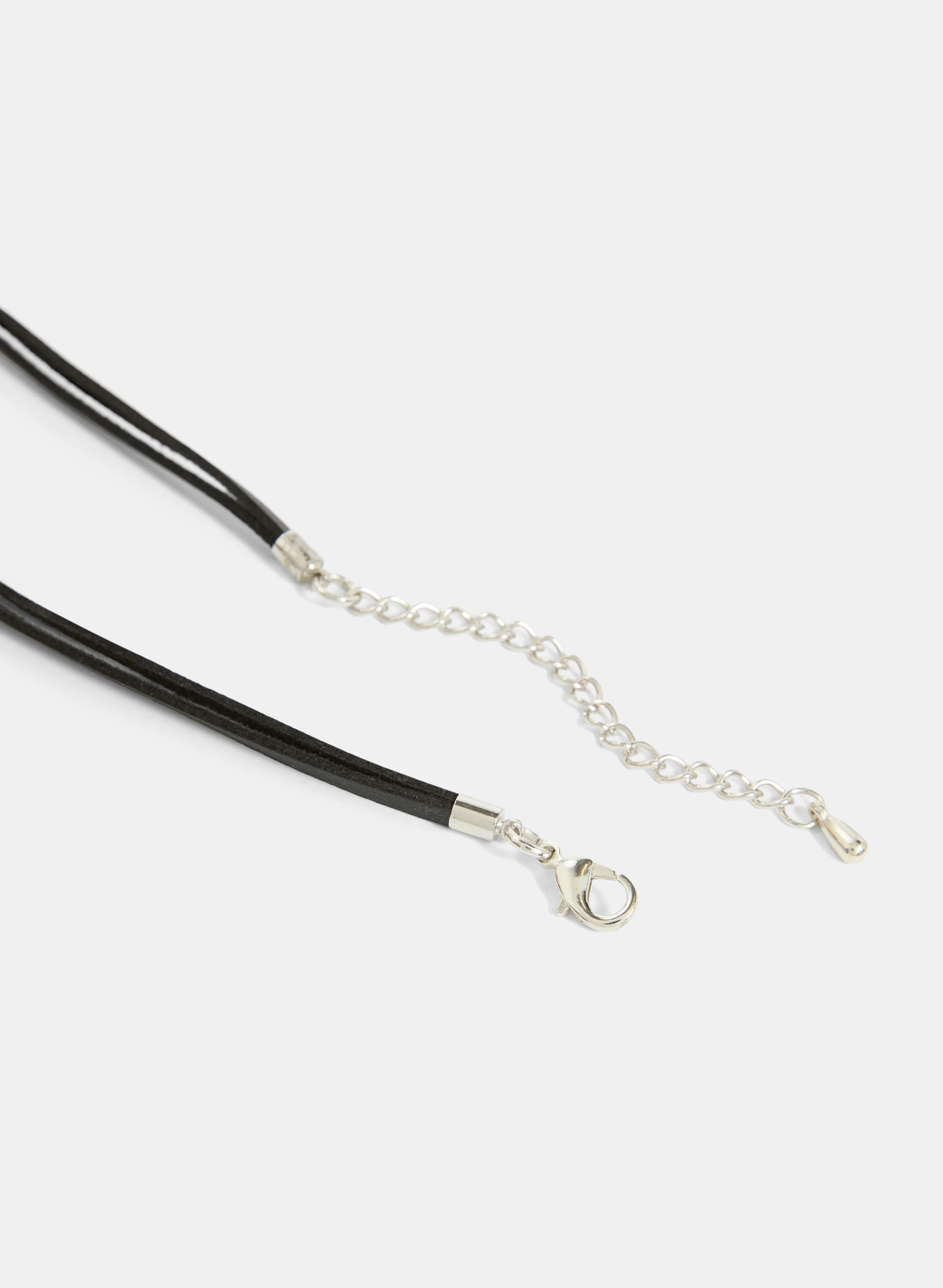 Pearl Insert Ring Linked Necklace - Image 2