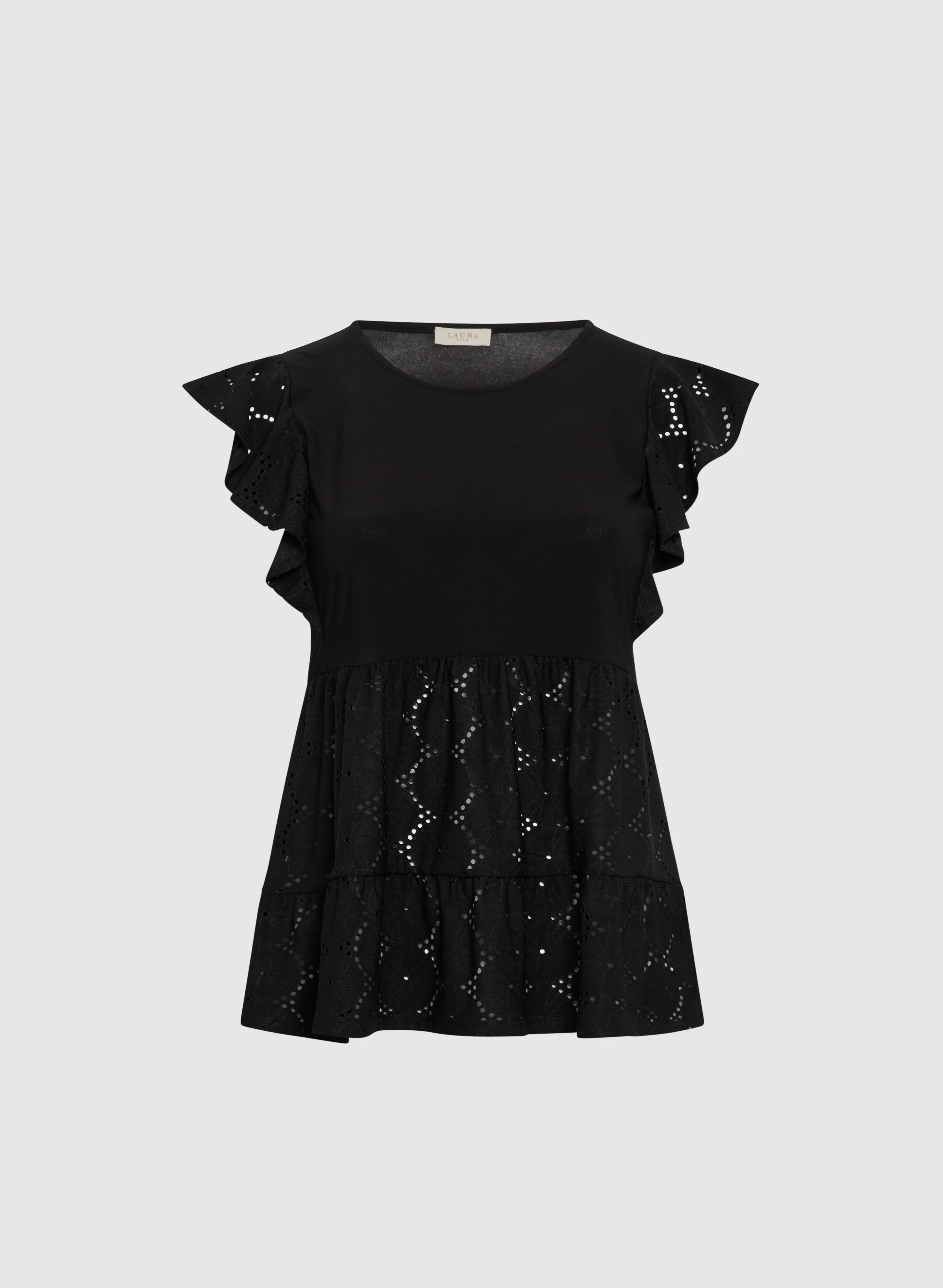 Peplum Eyelet Top - Image 6