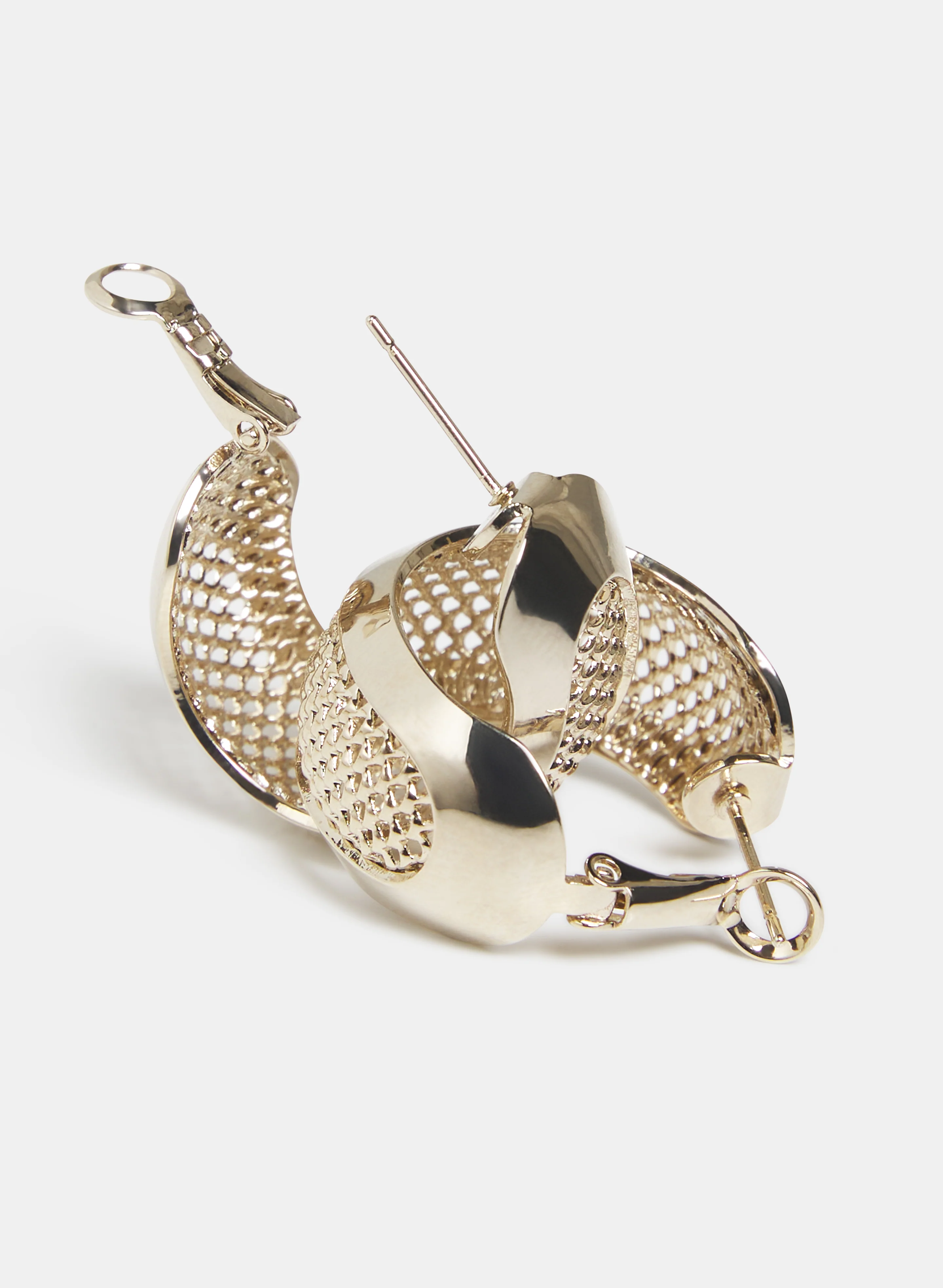 Perforated Hoop Earrings - Image 2