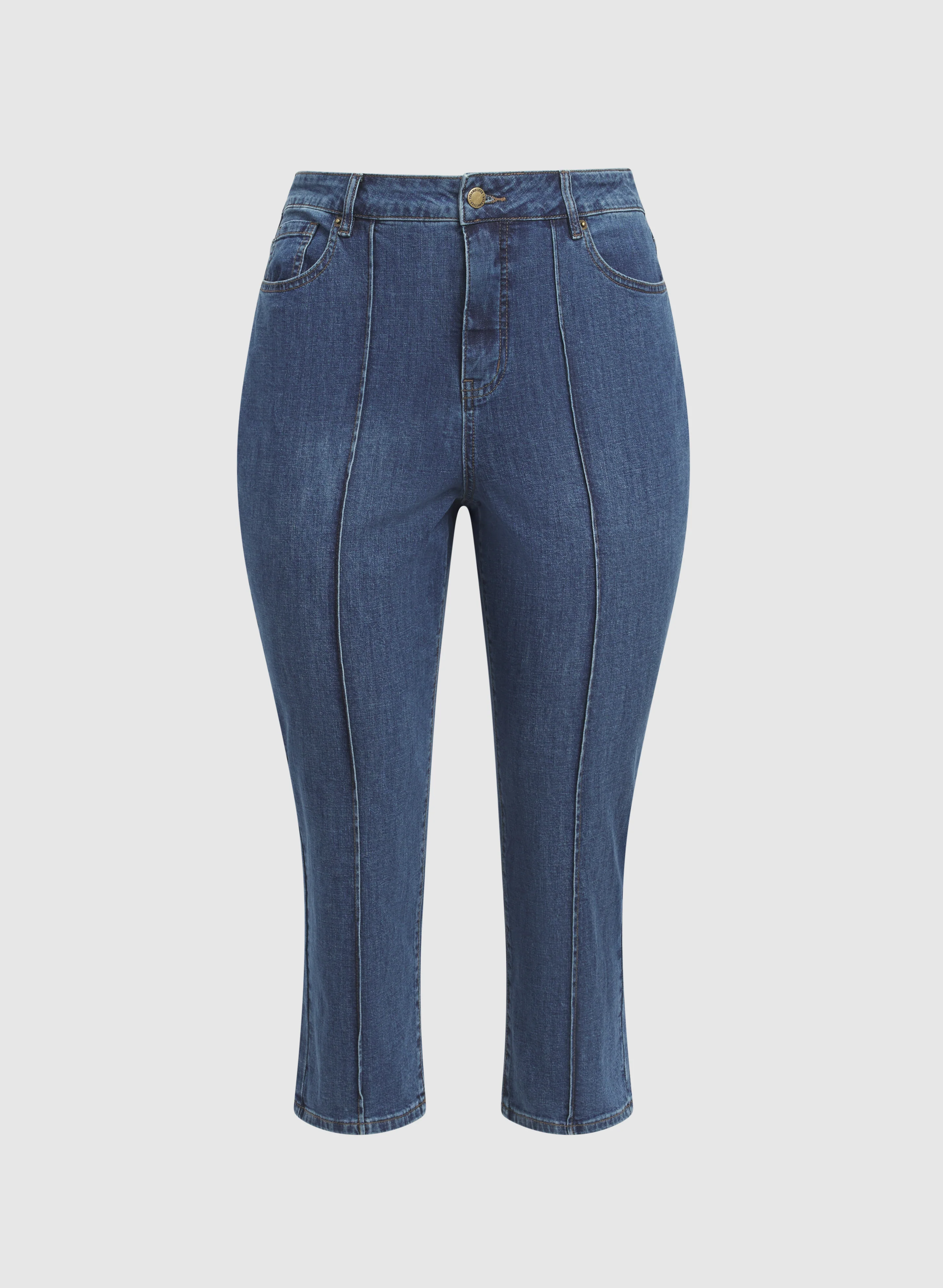 Melanie Lyne - Pinched Seam Denim Capris - Image 7