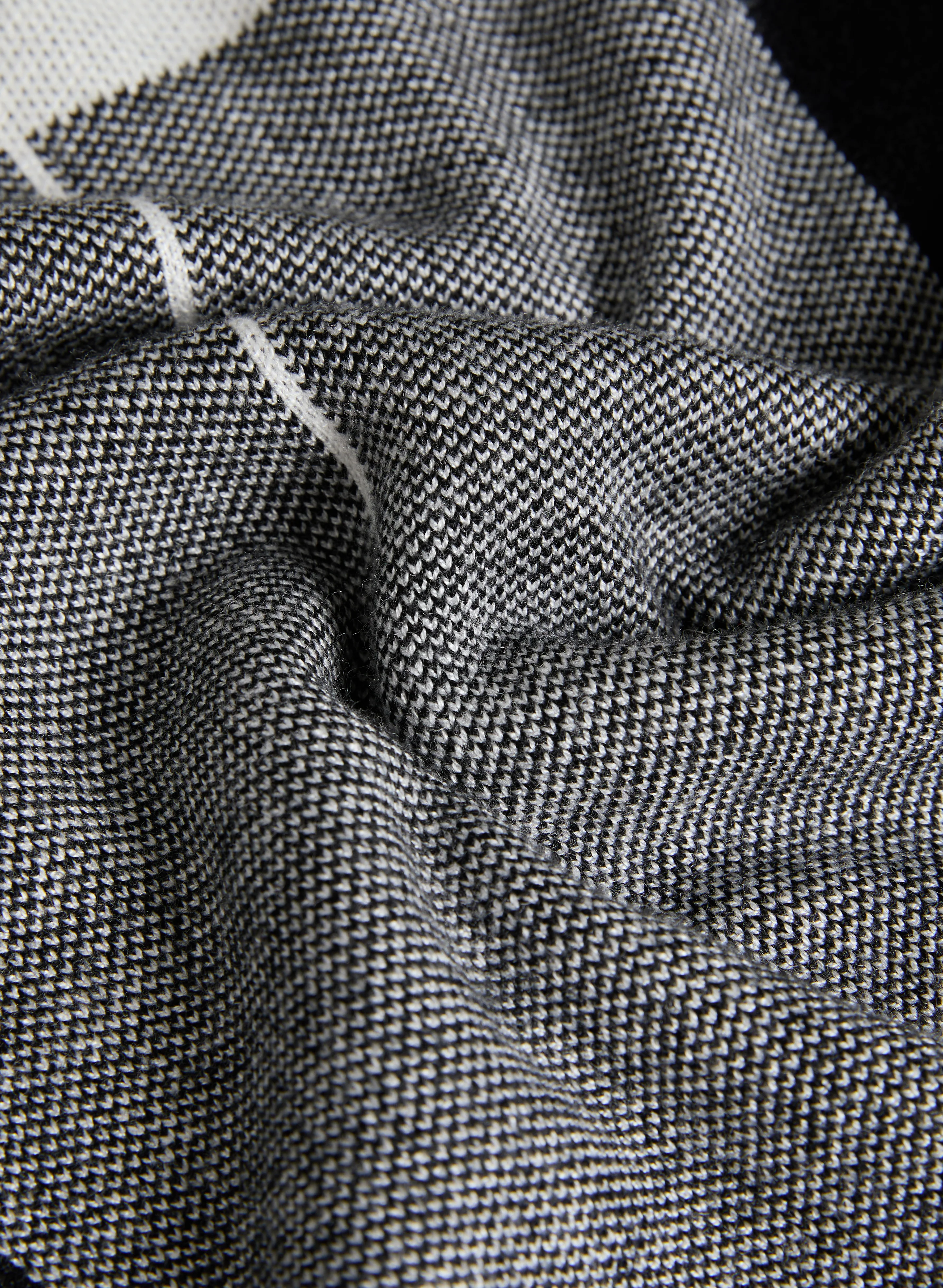 Plaid Cowl Neck Sweater - Image 7