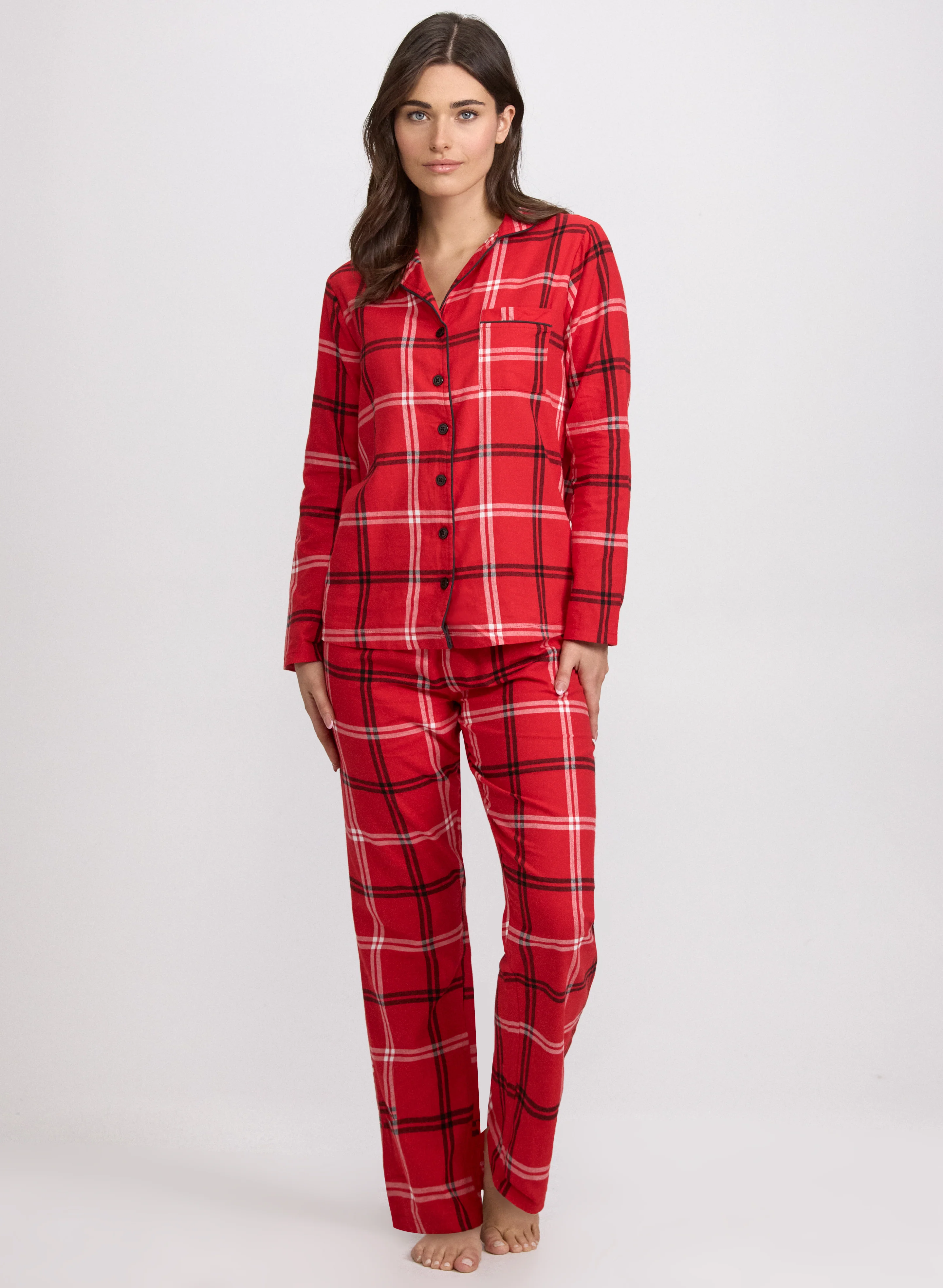 Plaid Print Pyjama Print
