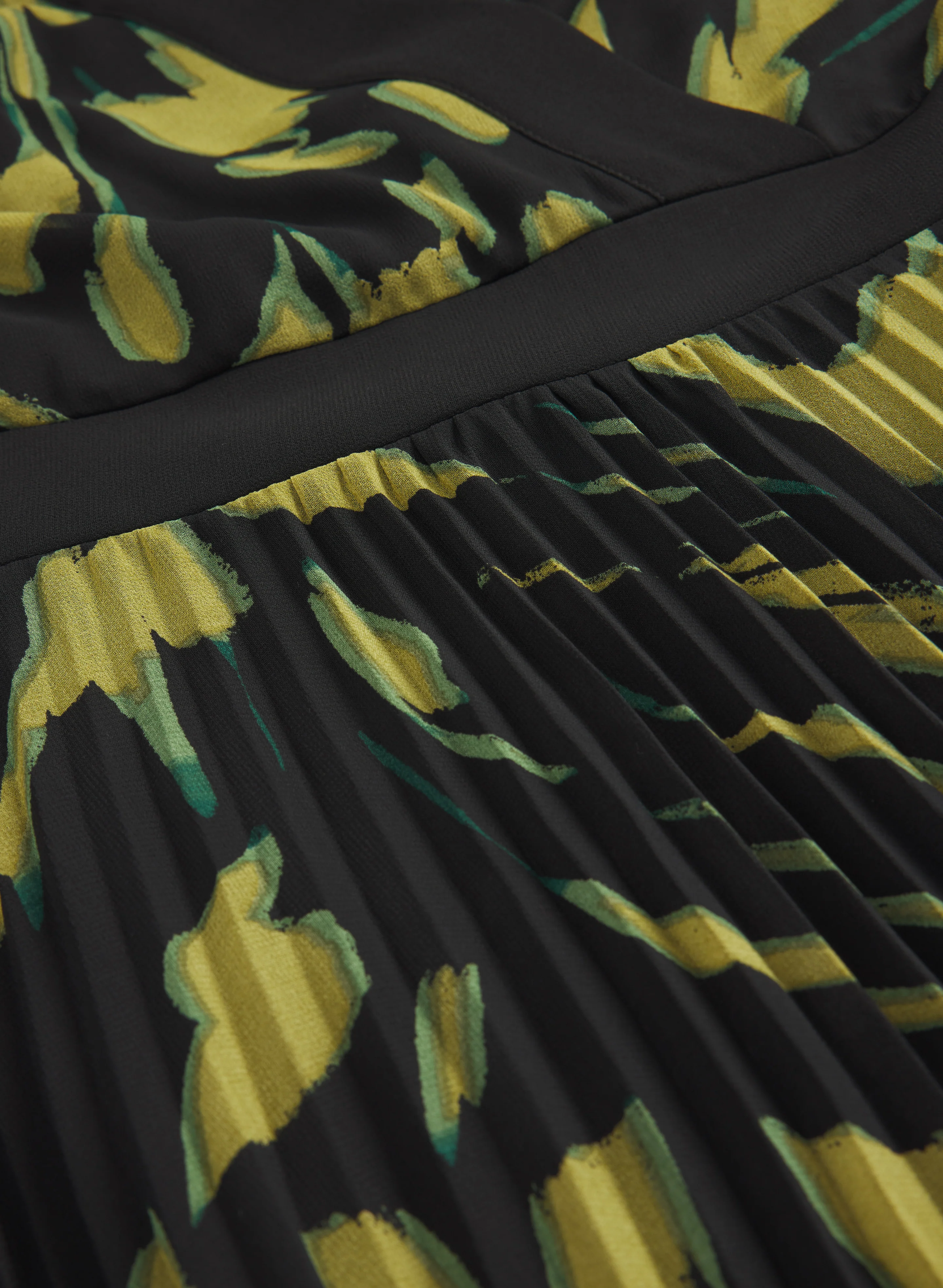 Pleated Chiffon Dress - Image 6