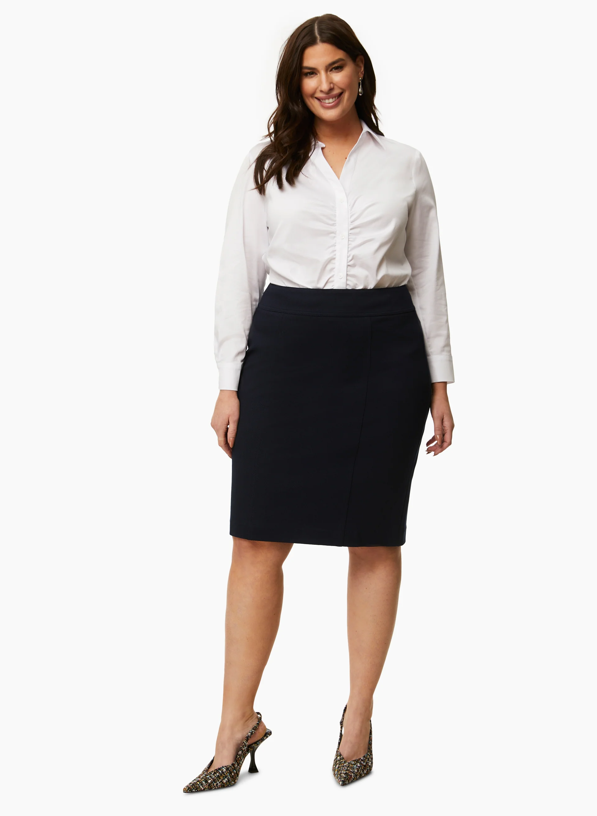 Pleated Detail Button Down Blouse - Image 4