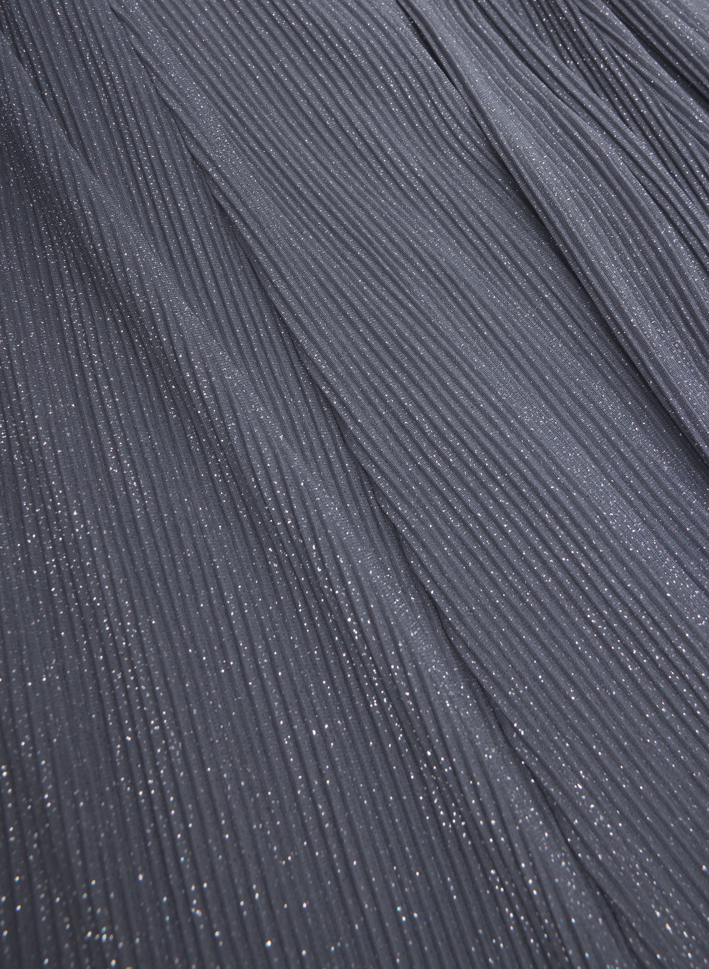 Pleated Glitter Dress - Image 7