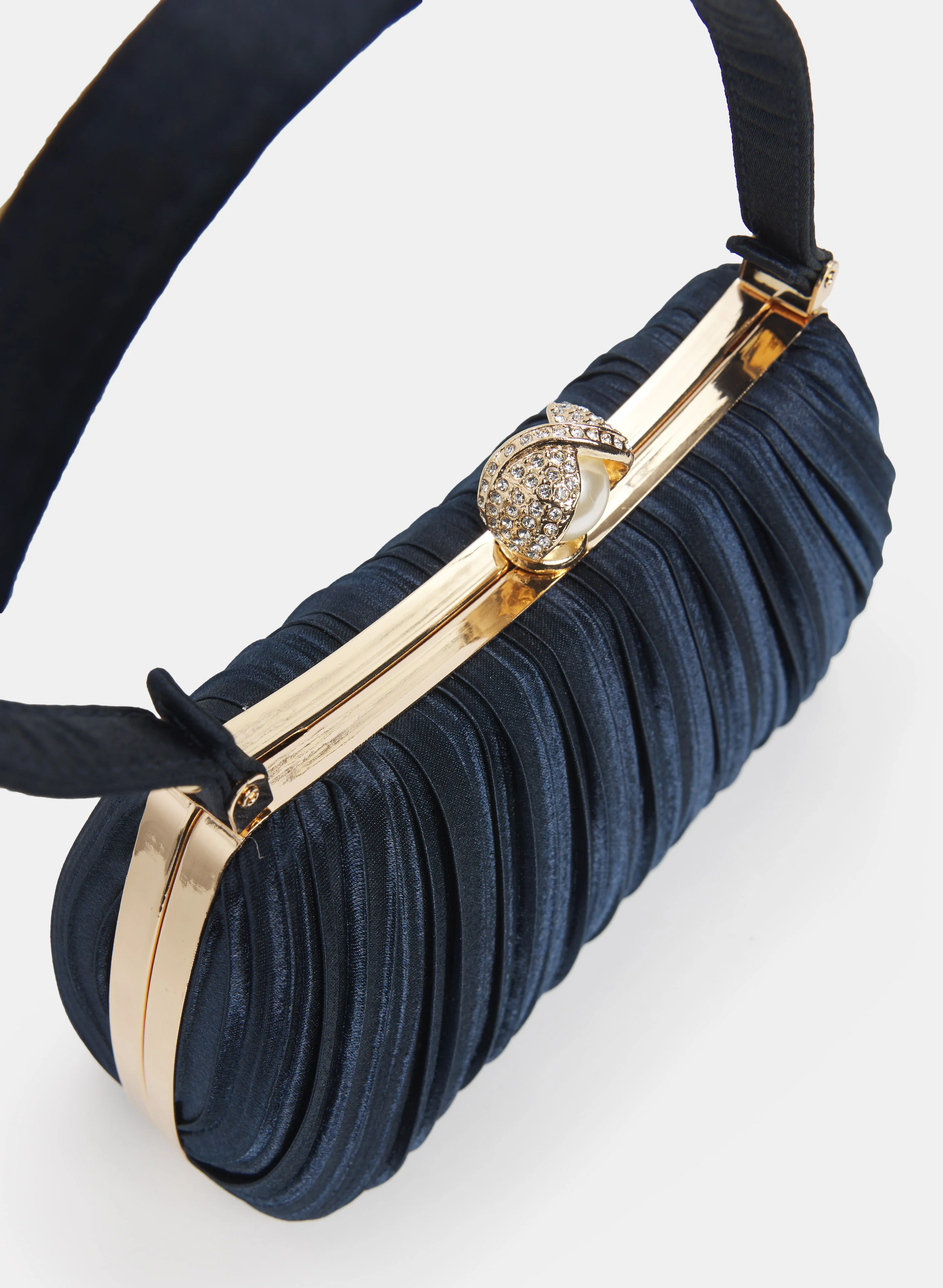 Pleated Velvet Clutch - Image 4