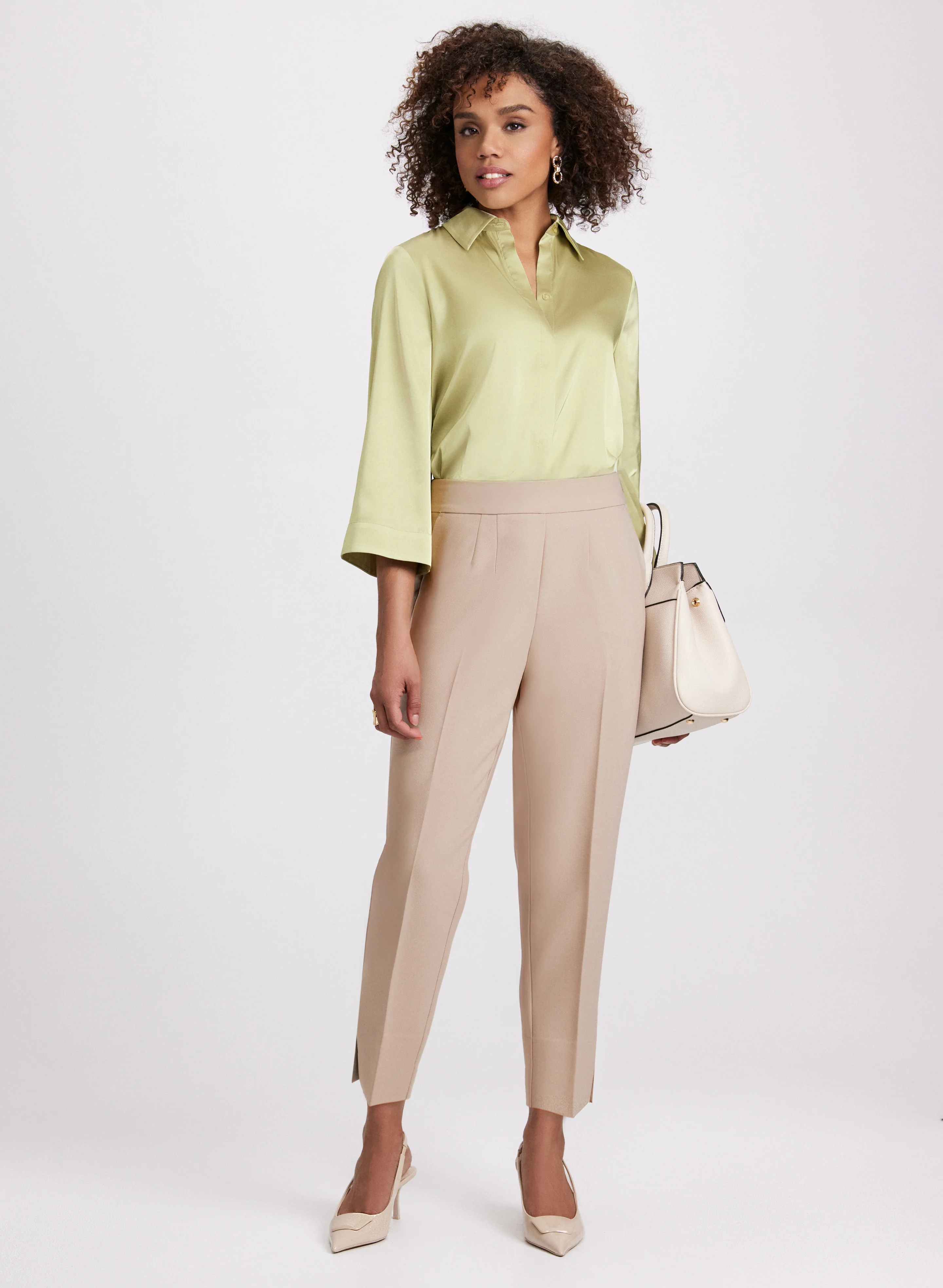 Pleated Slim-Leg Pants - Image 5
