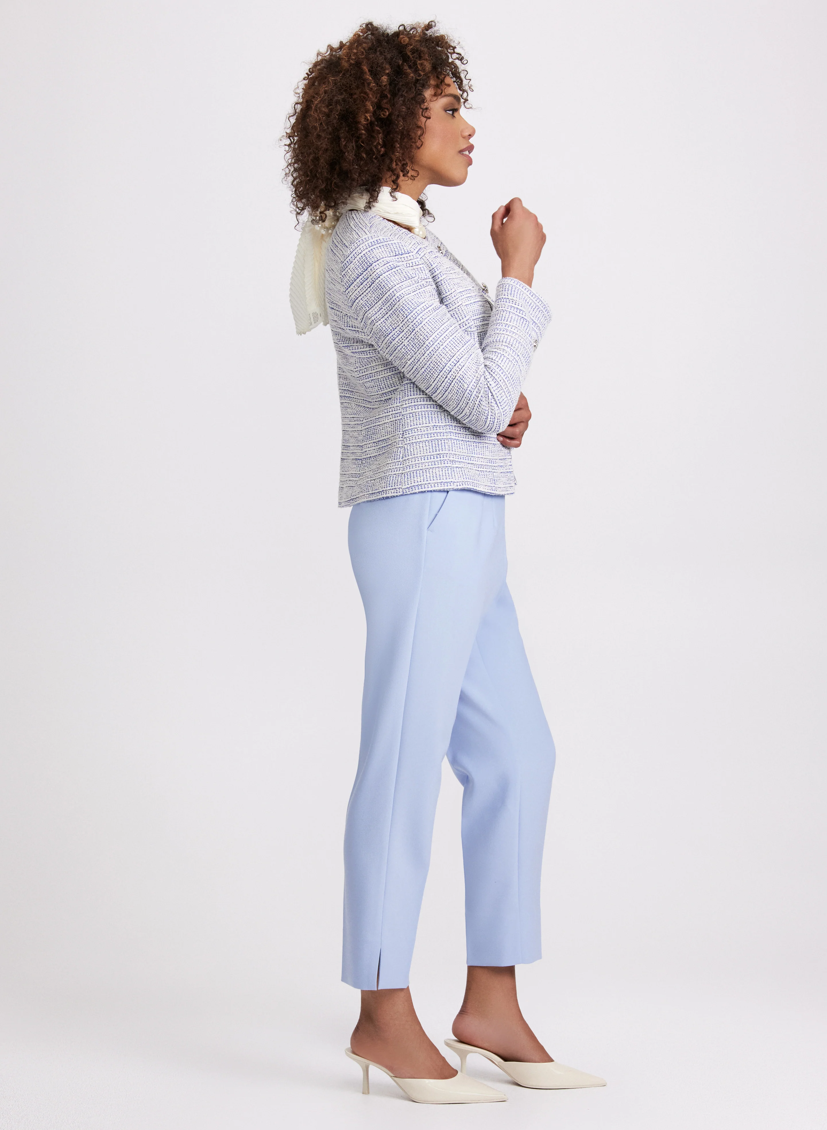Pleated Slim-Leg Pants - Image 4
