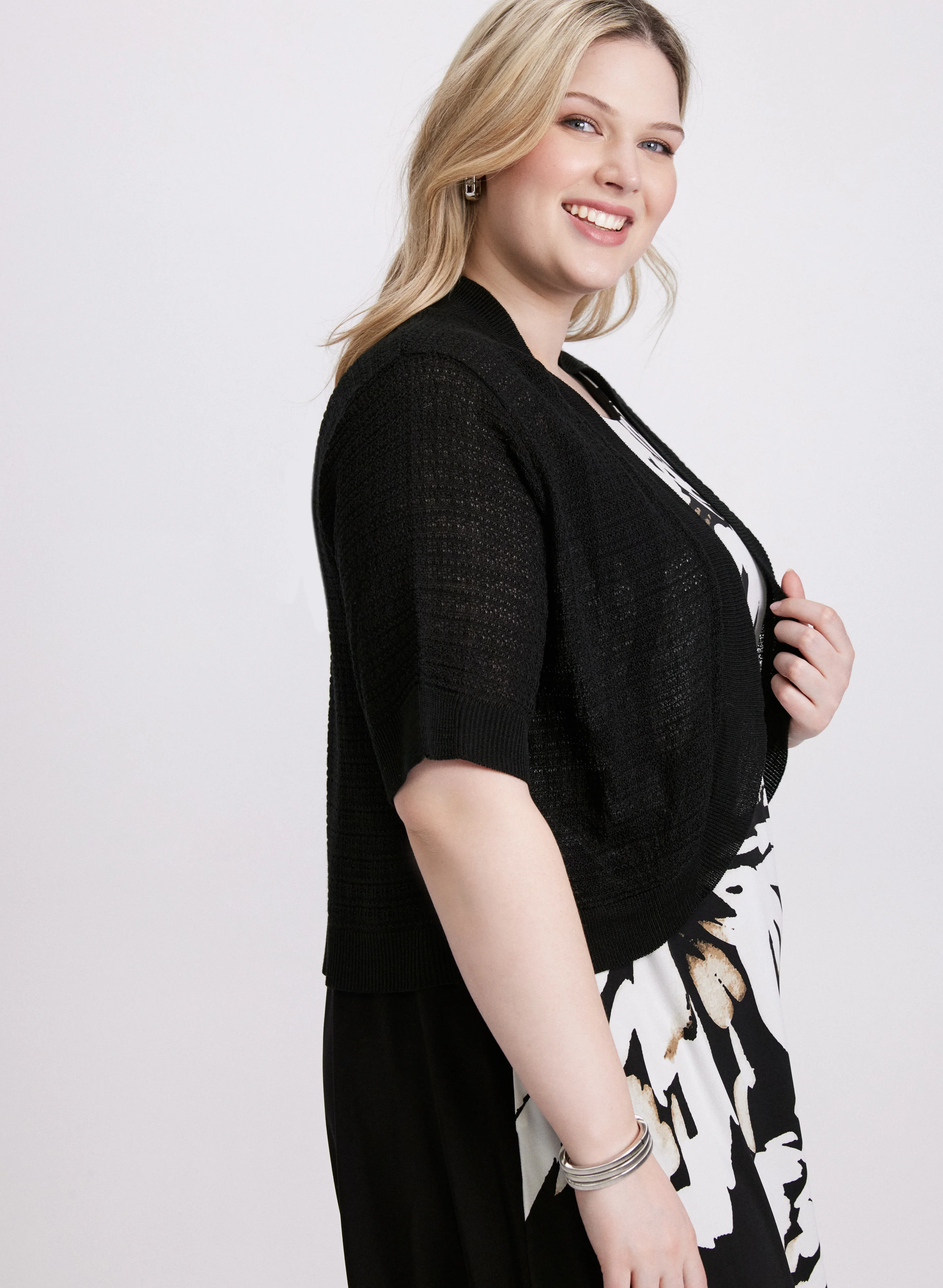 Pointelle Knit Bolero - Image 4