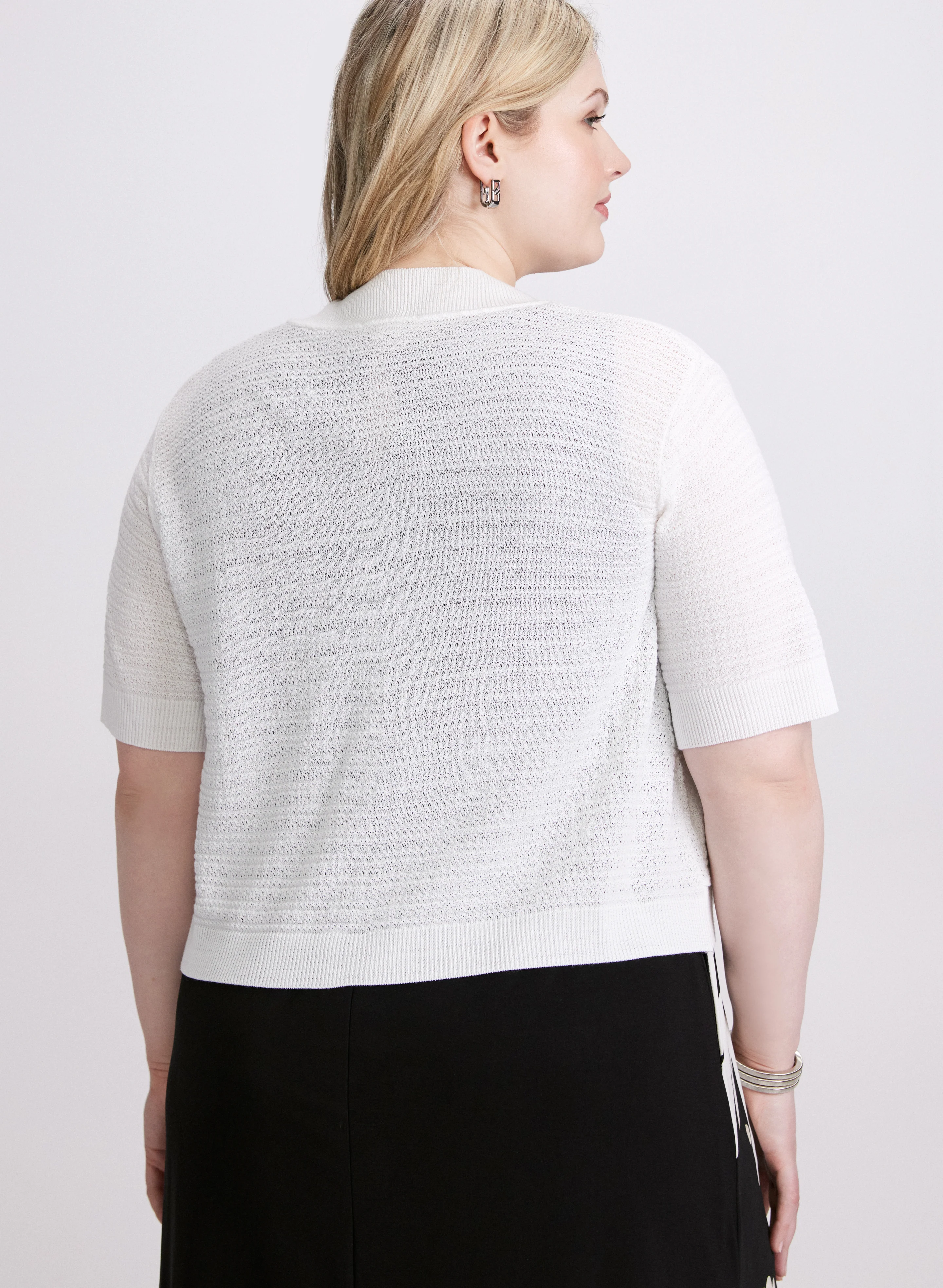 Pointelle Knit Bolero - Image 5
