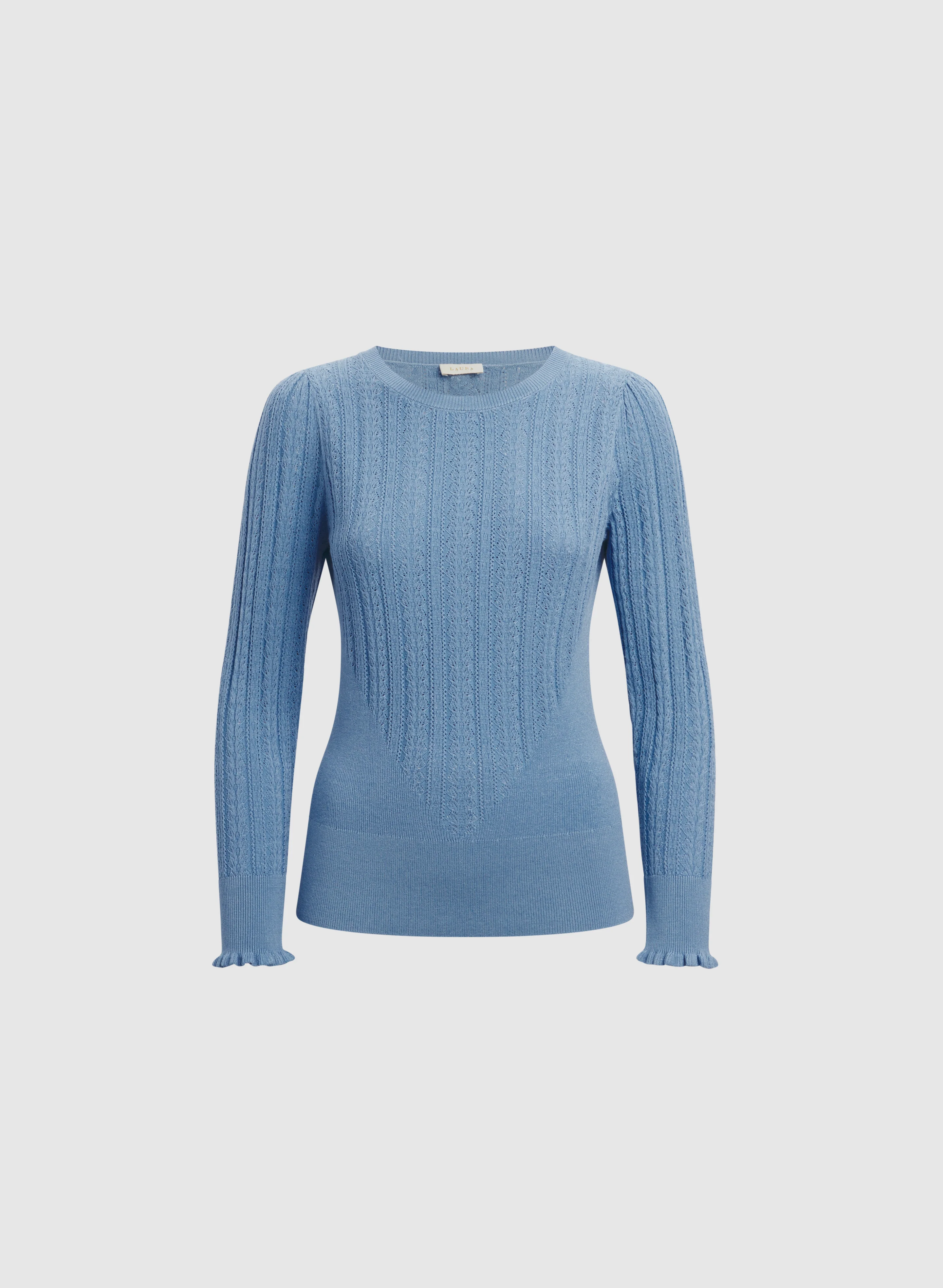 Pointelle Knit Sweater - Image 6