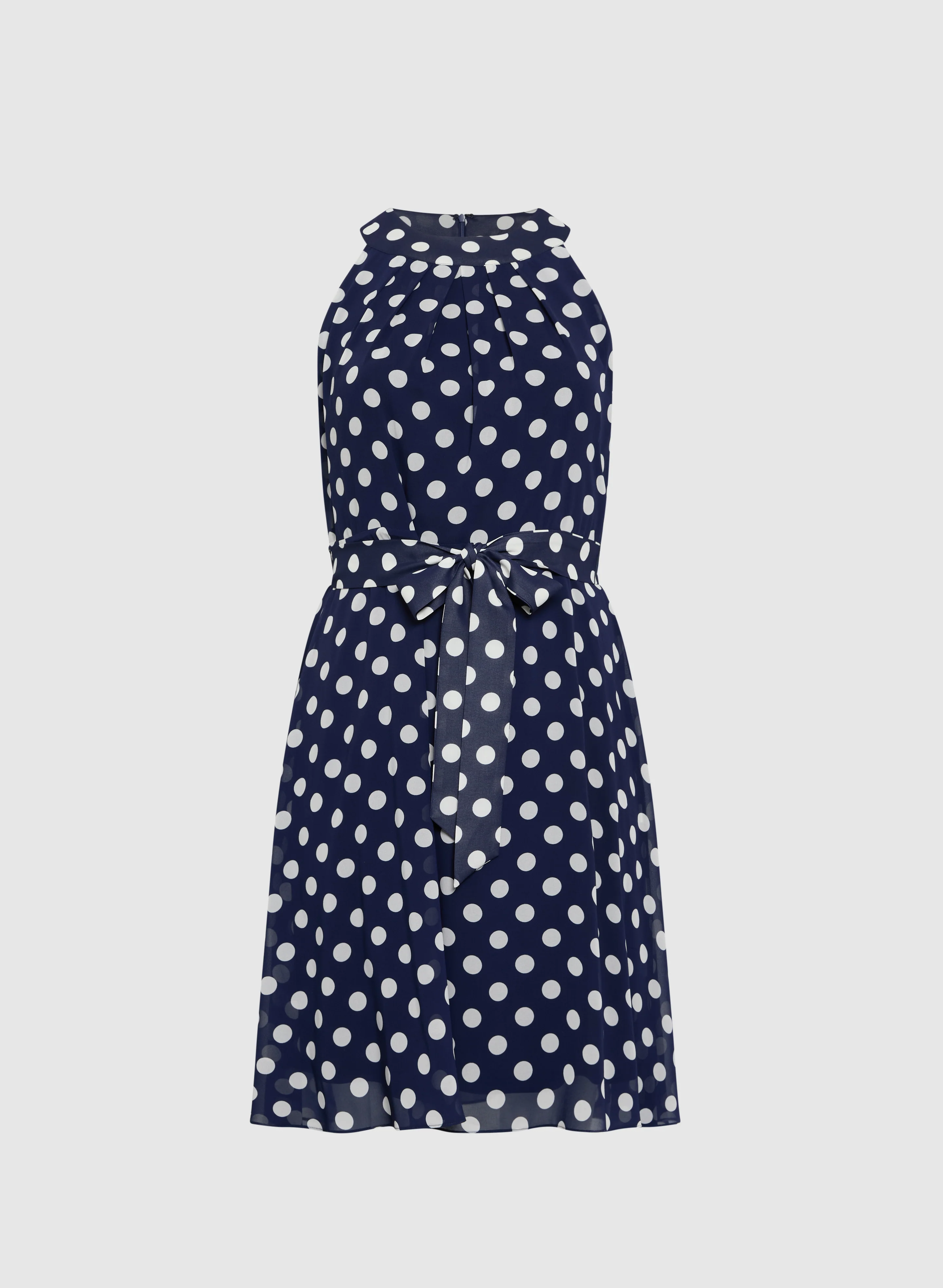 Polka Dot Chiffon Dress - Image 6