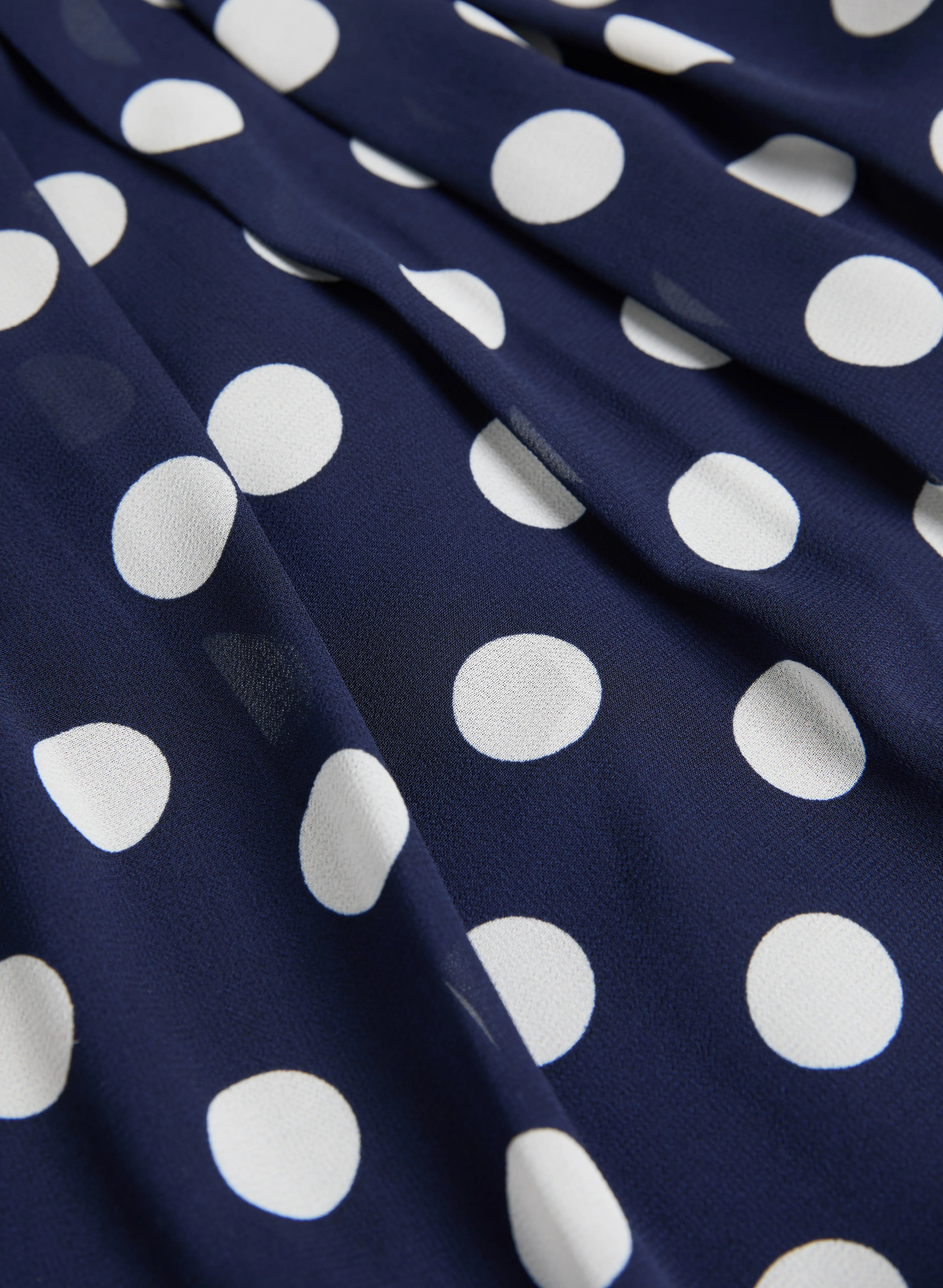 Polka Dot Chiffon Dress - Image 7