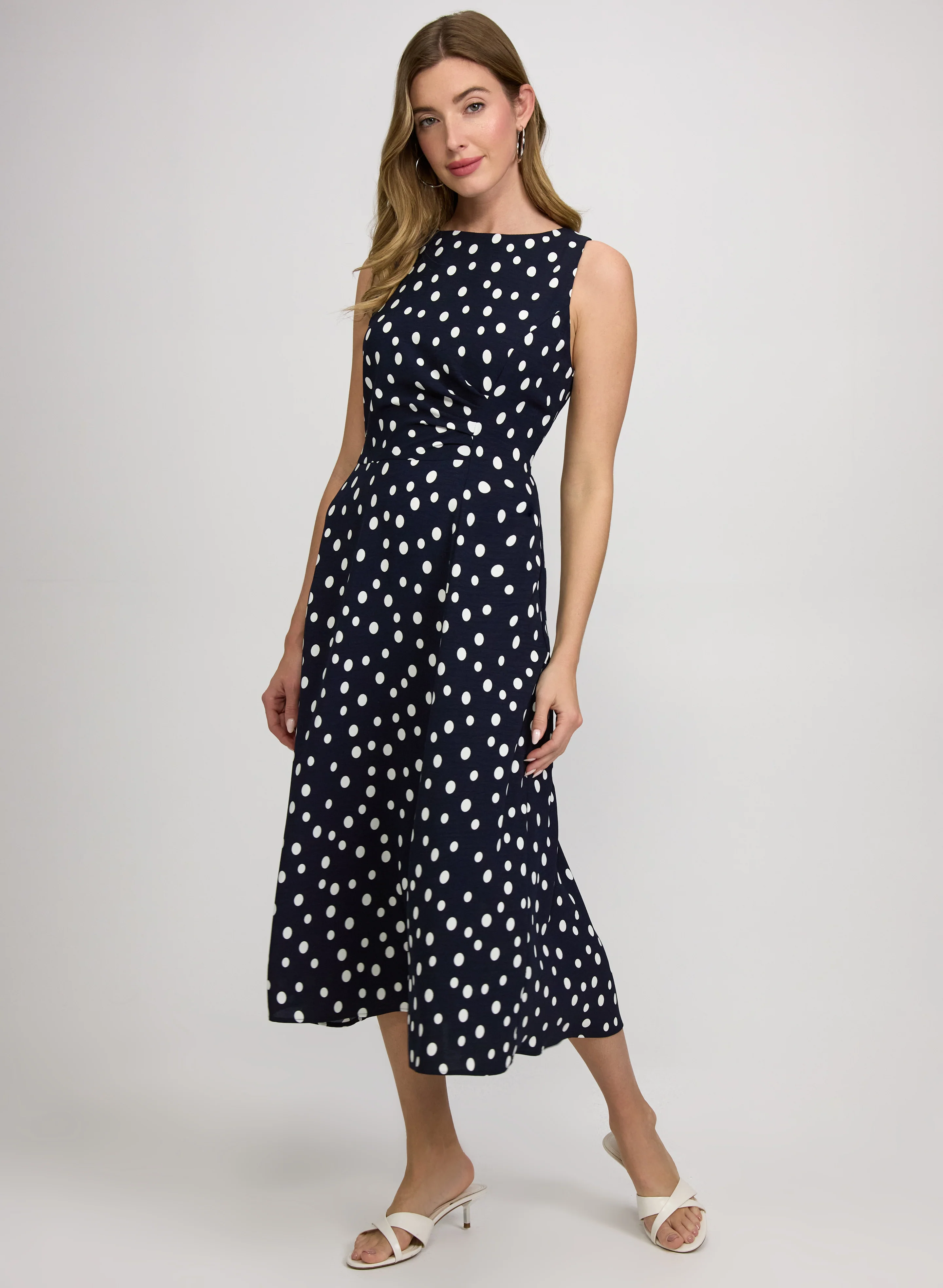 Polka Dot Midi Dress