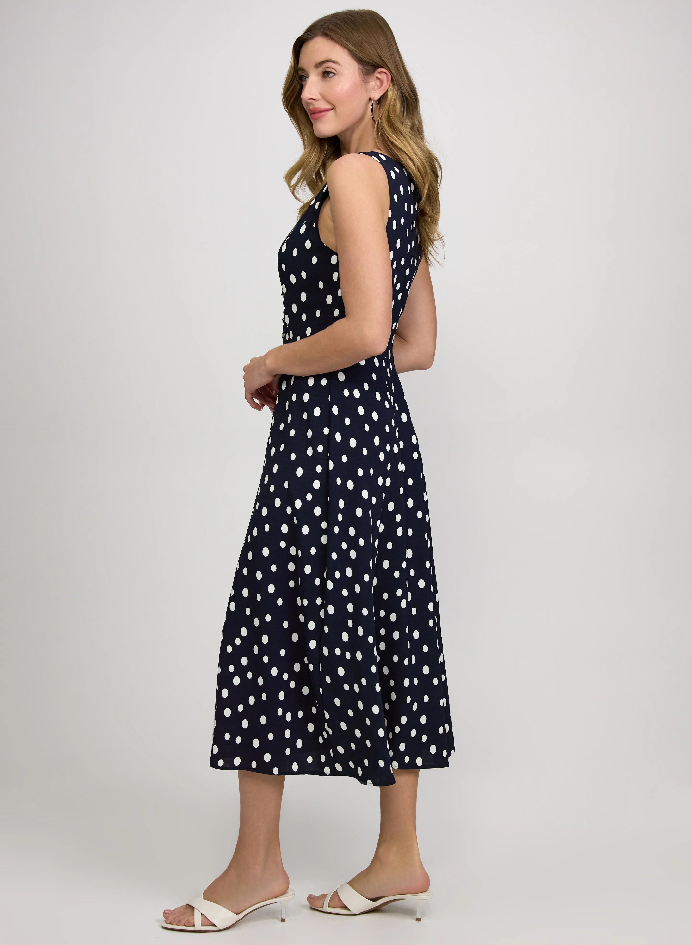 Polka Dot Midi Dress - Image 2