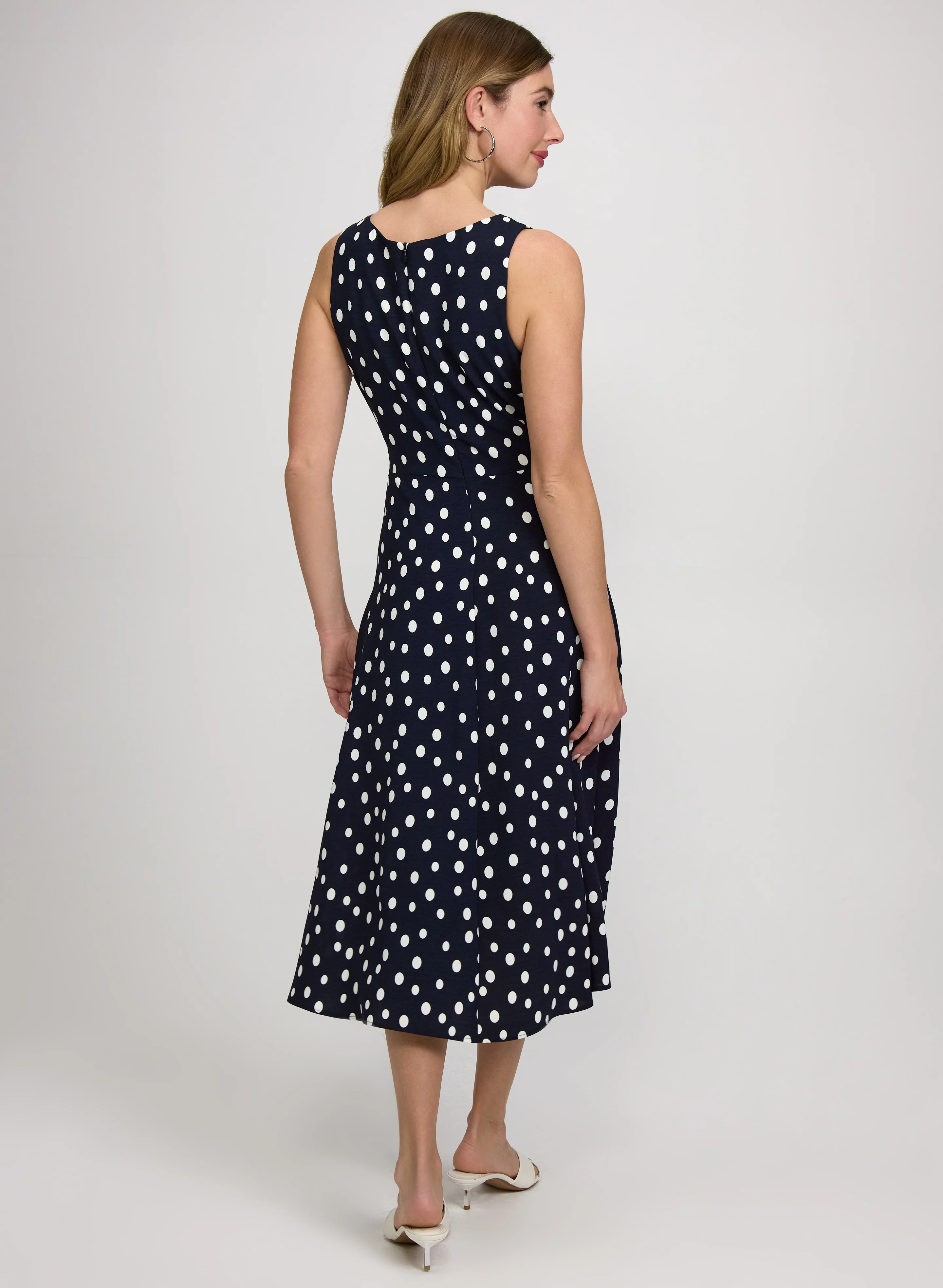 Polka Dot Midi Dress - Image 3