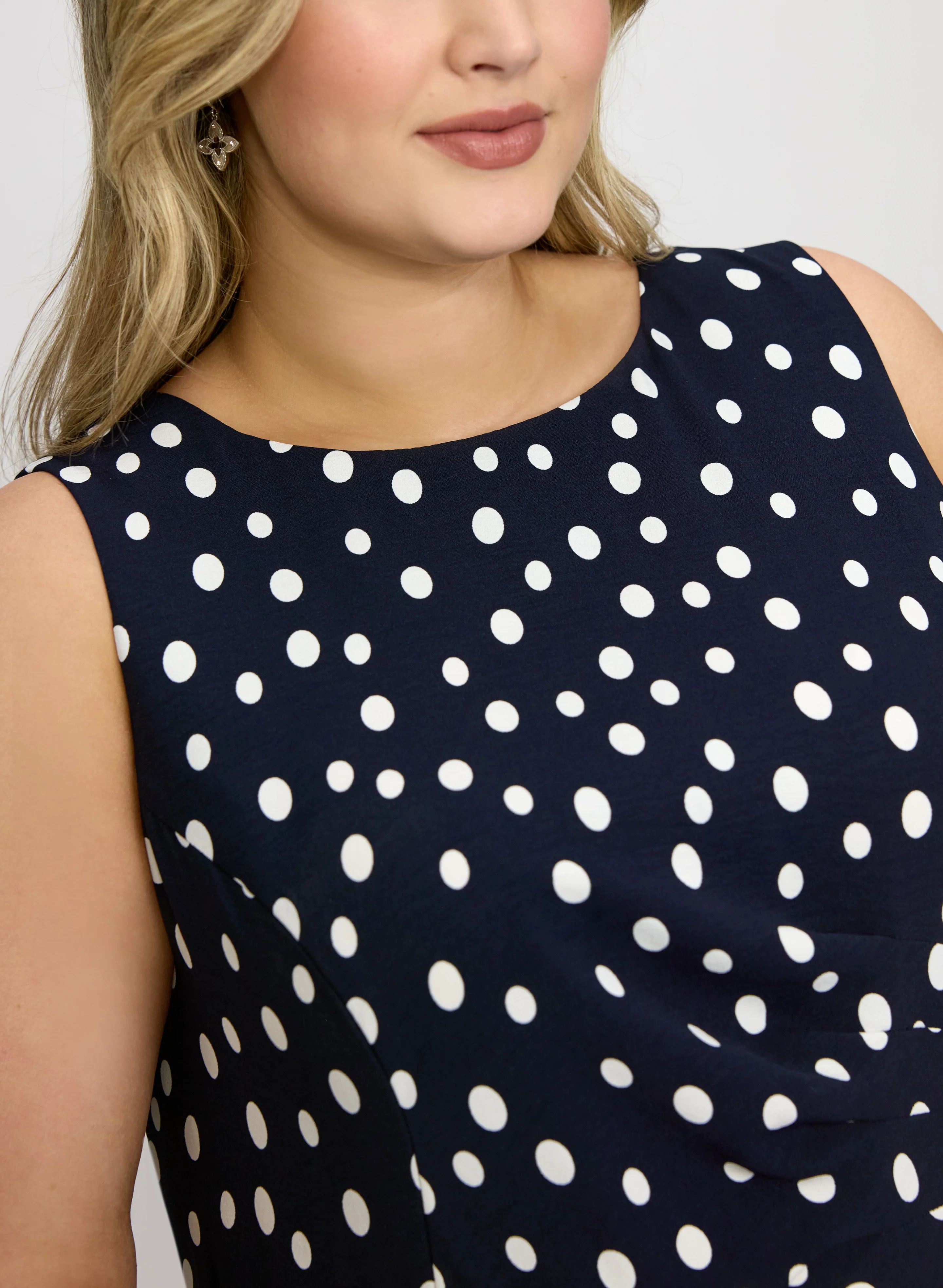 Polka Dot Midi Dress - Image 4