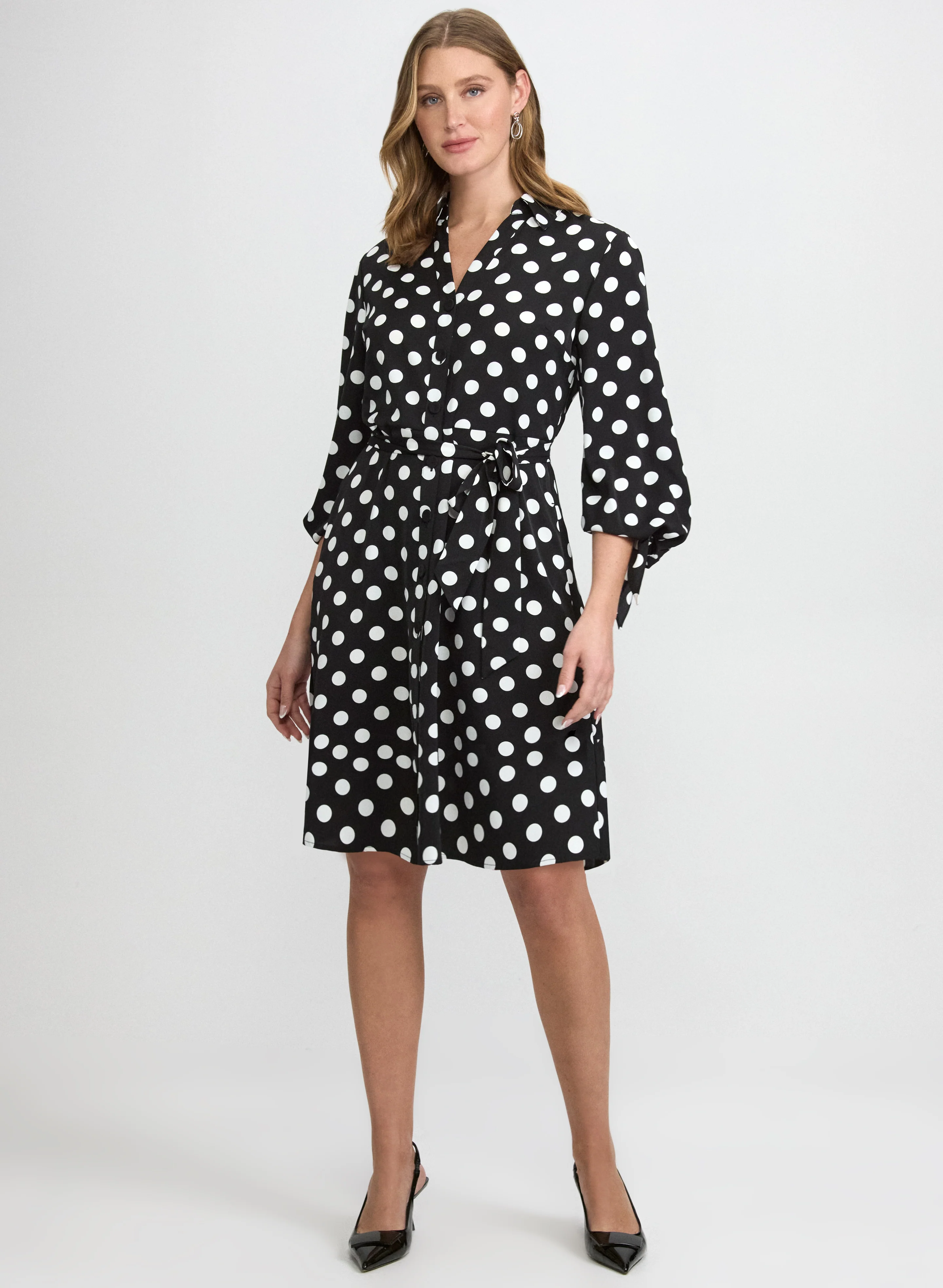 Polka Dot Shirt Dress