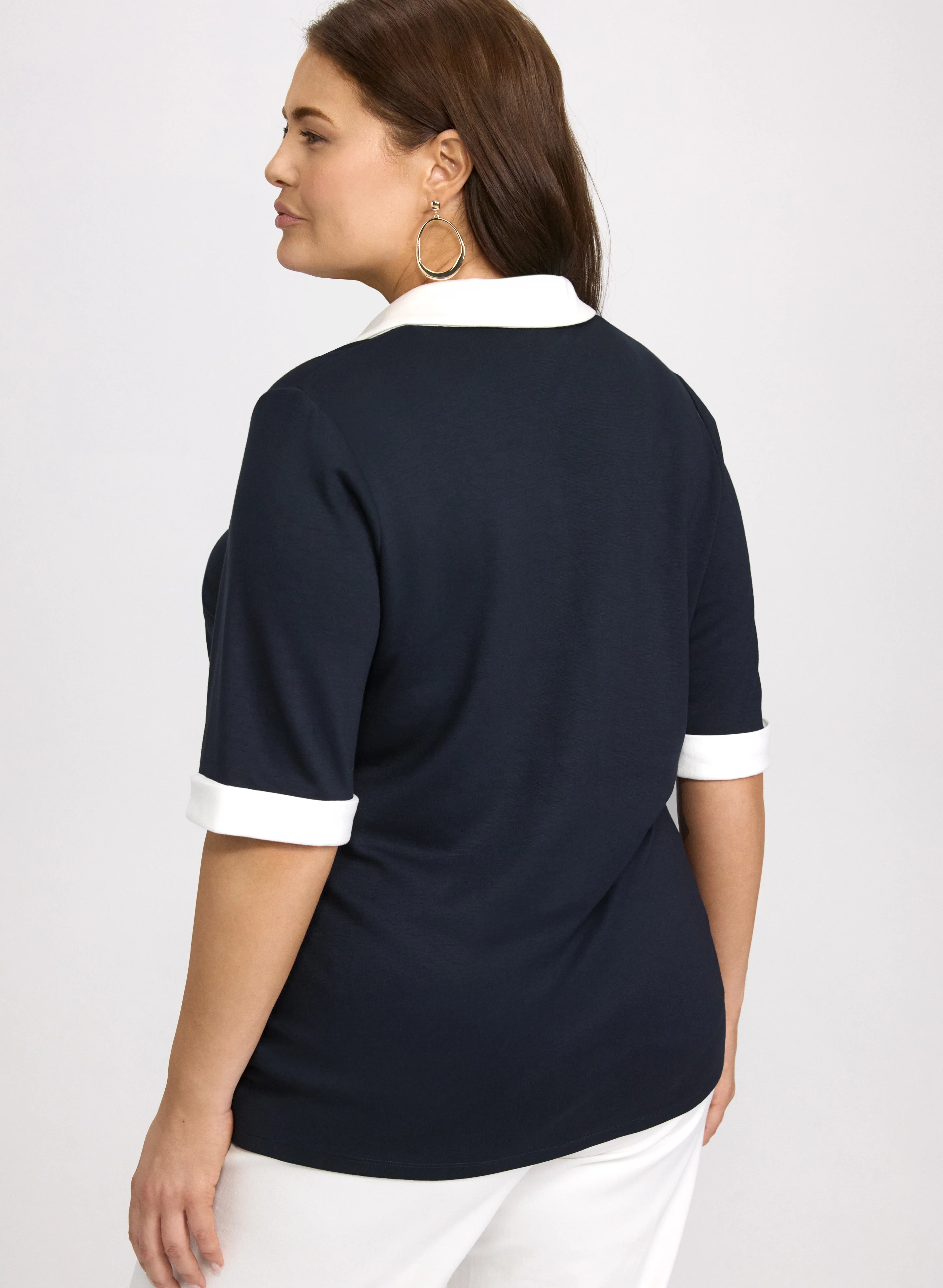 Polo Collar Top - Image 2