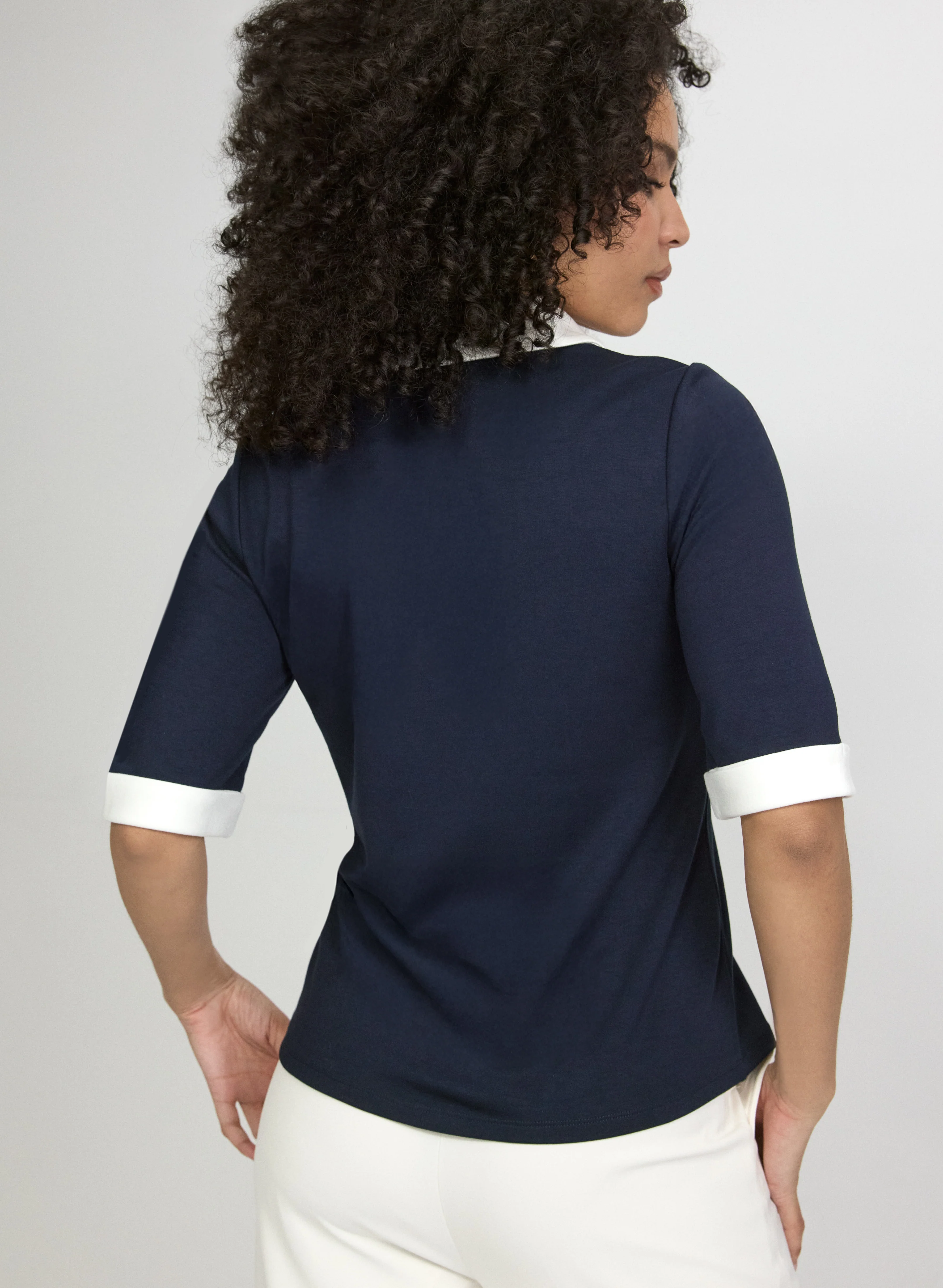 Polo Collar Top - Image 4