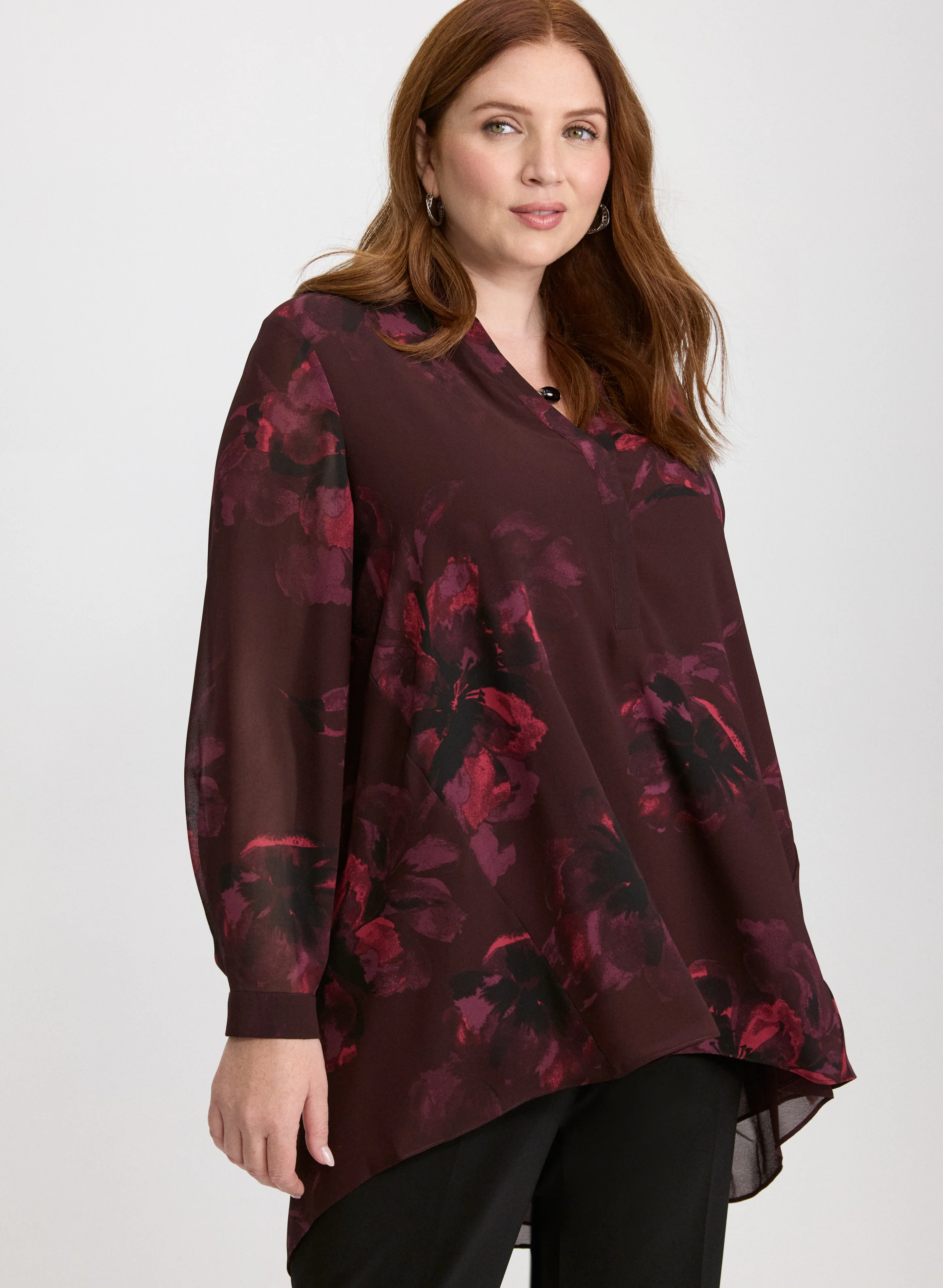 Poppy Print Blouse