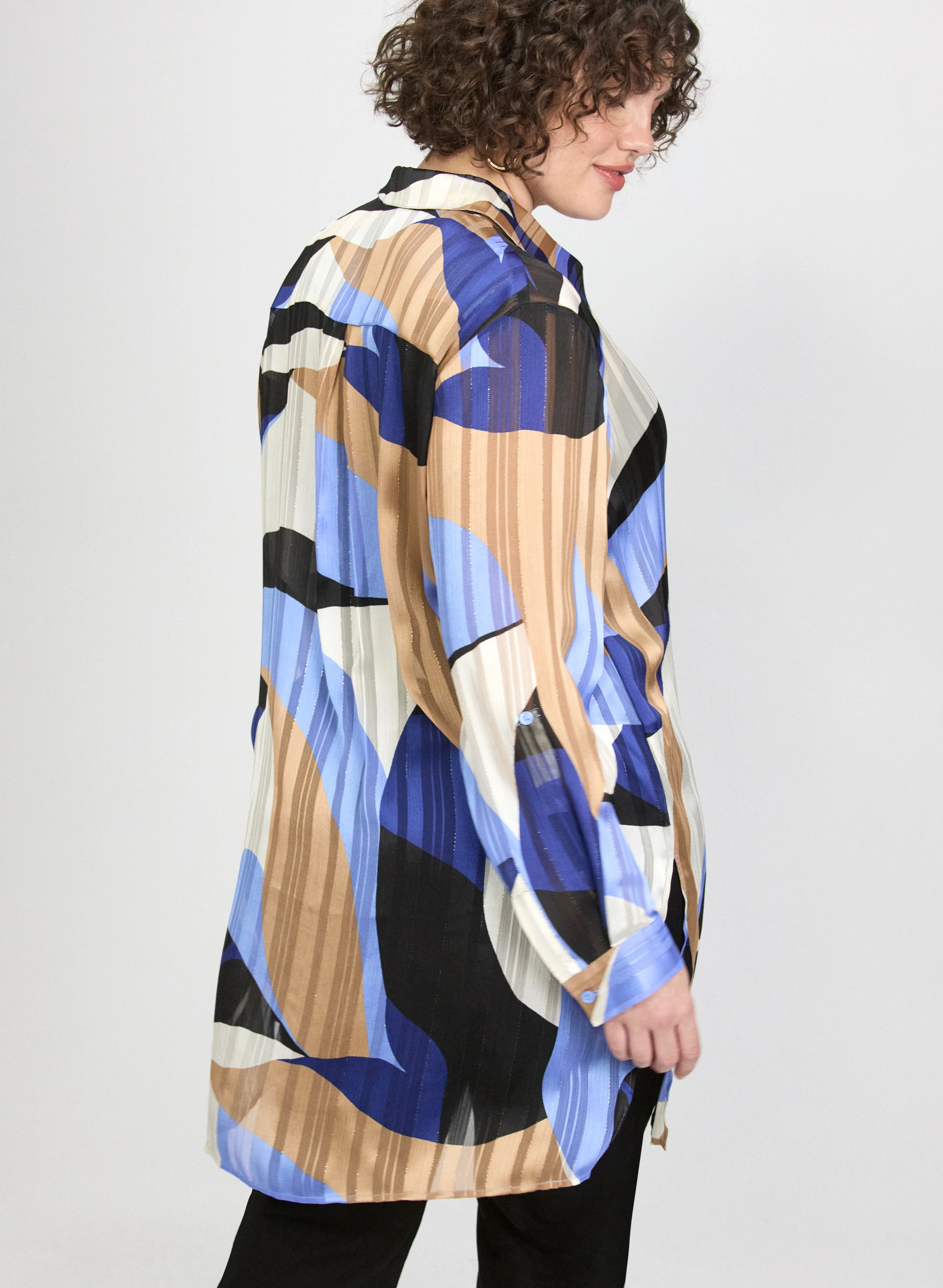 Printed Chiffon Blouse - Image 12